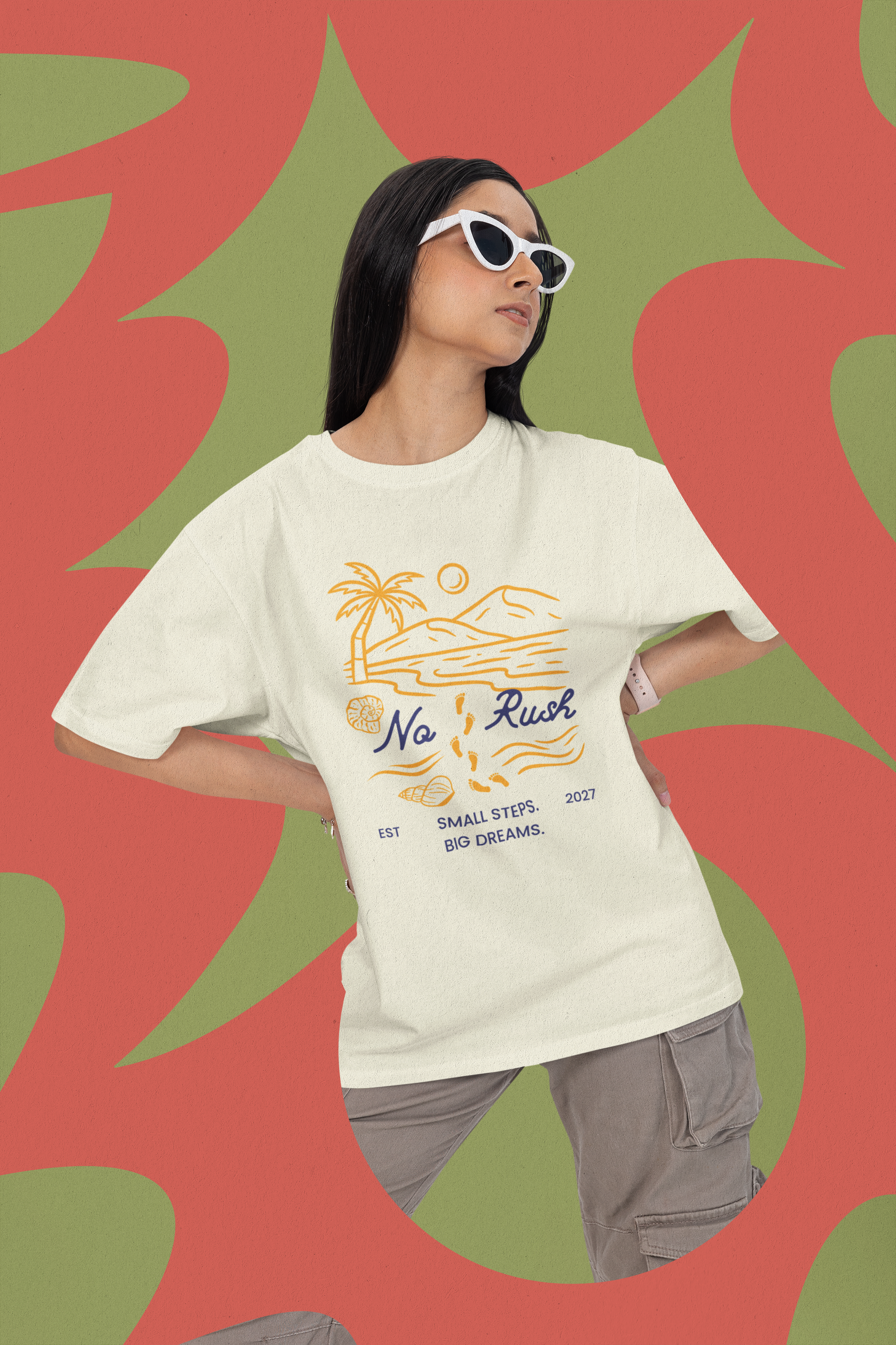 No Rush Oversized Tee - Off White