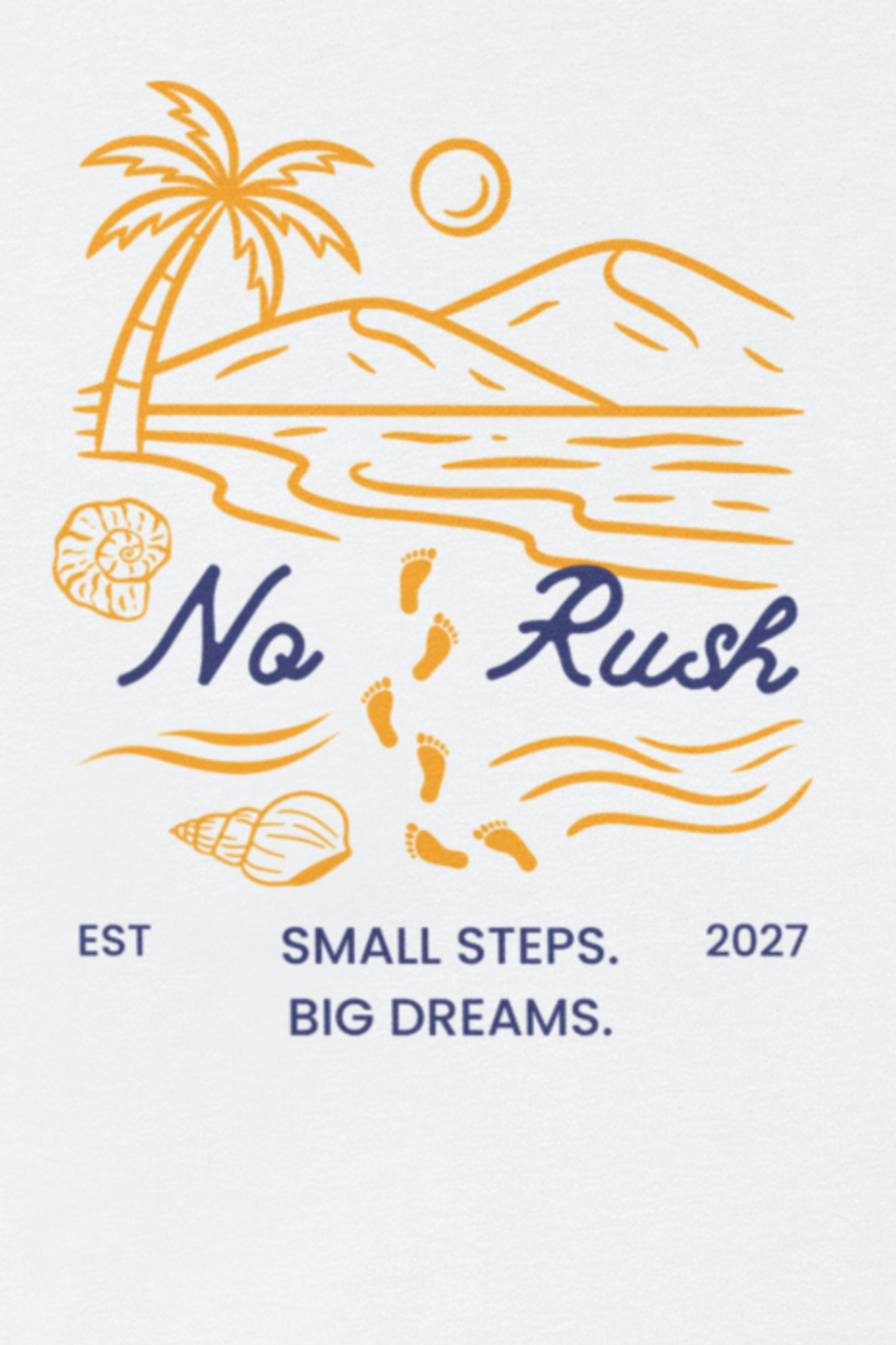 No Rush Oversized Tee - White