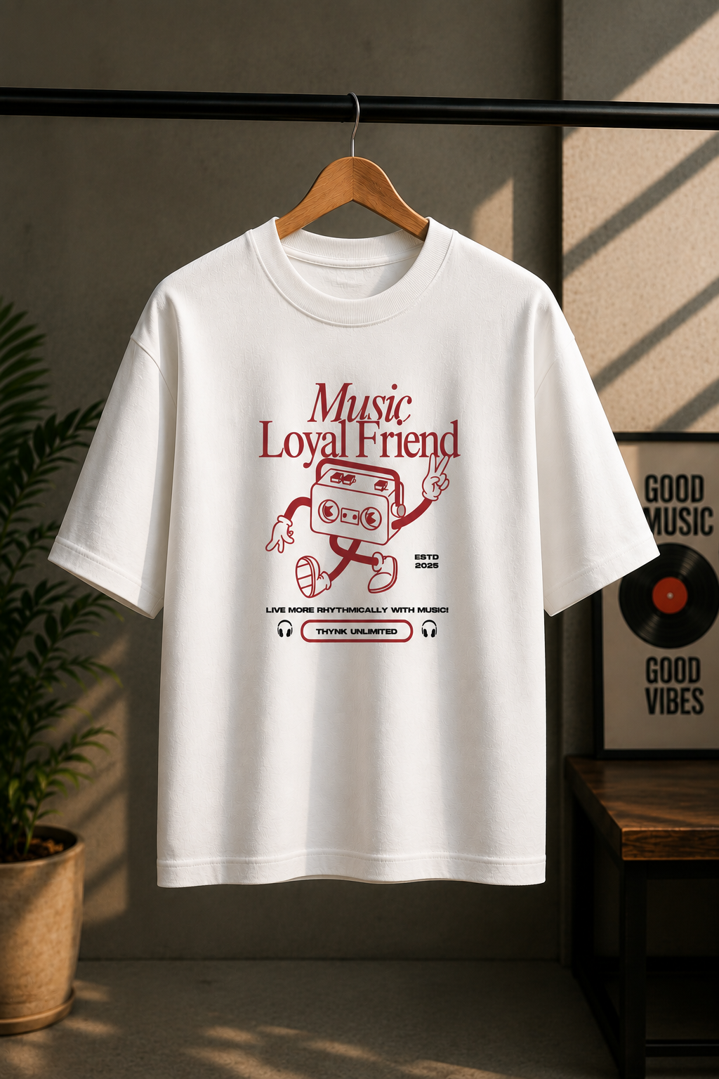 Walkman Oversized Tee - White