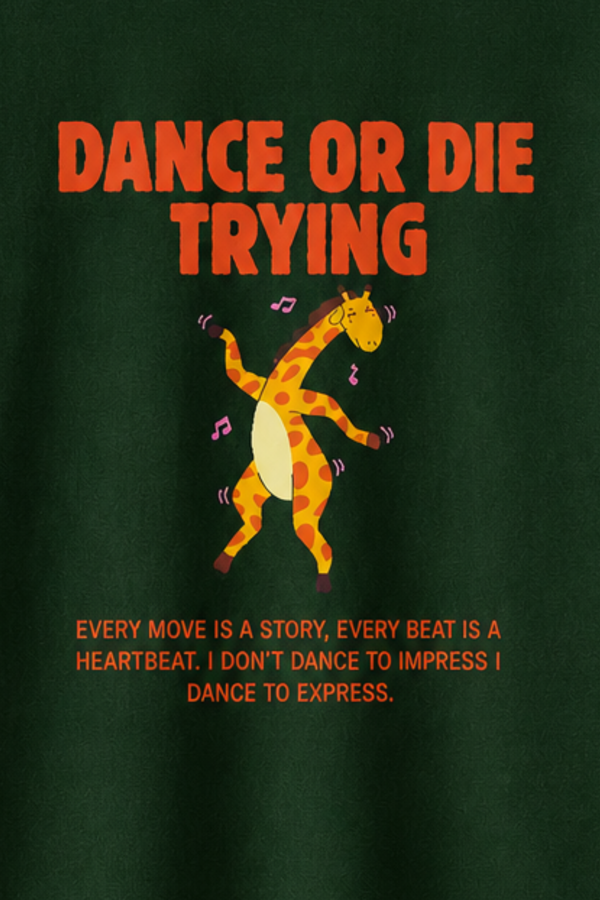 Dance Oversized Tee- Bottle Green