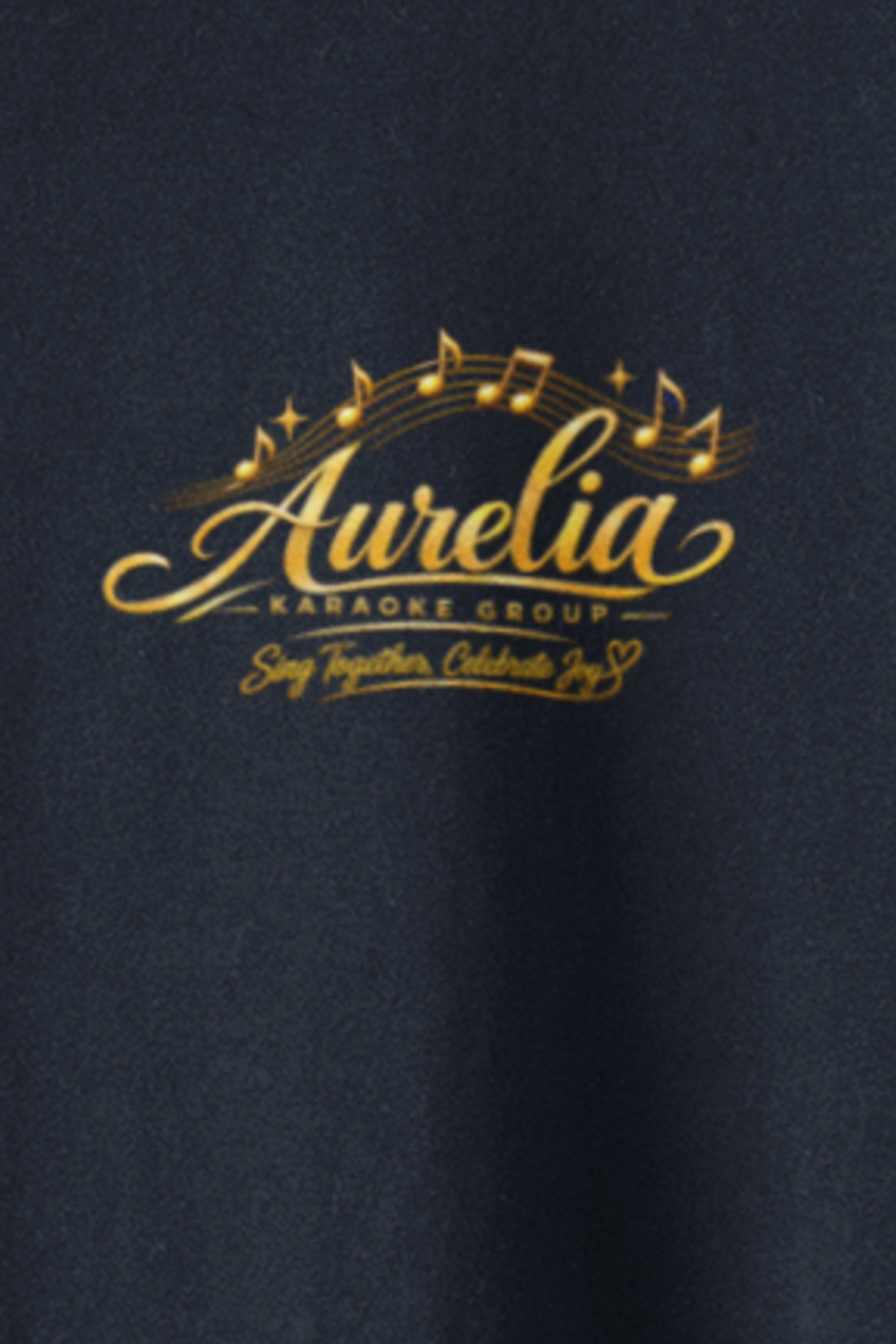 Aurelia Karaoke - Stretch T-Shirt - Navy Blue