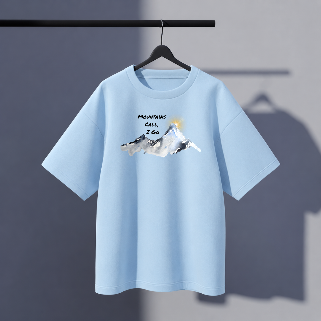 Unisex Mountain Oversized Tee
