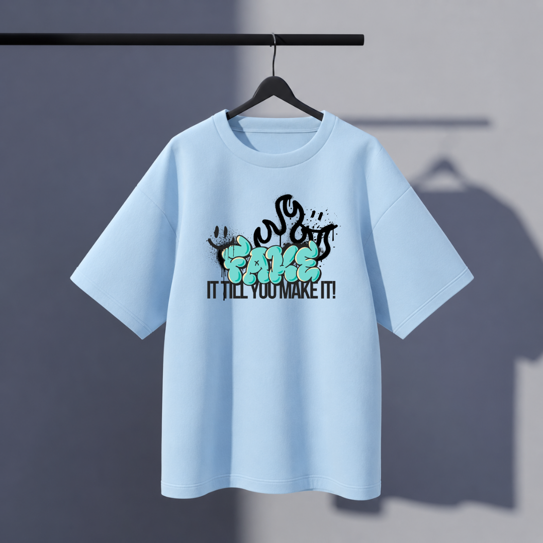 Unisex Fakemake Oversized Tee