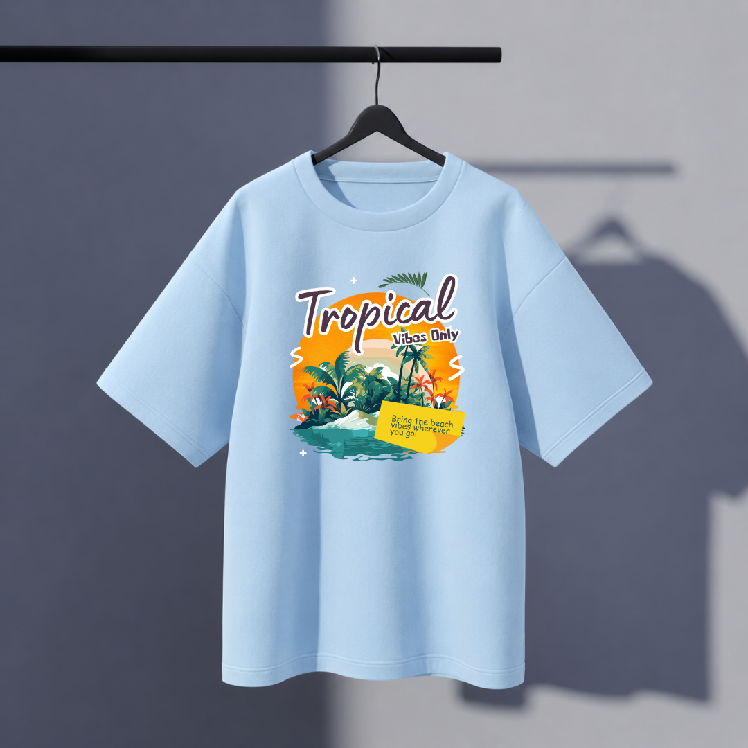 Tropical Oversized Tee