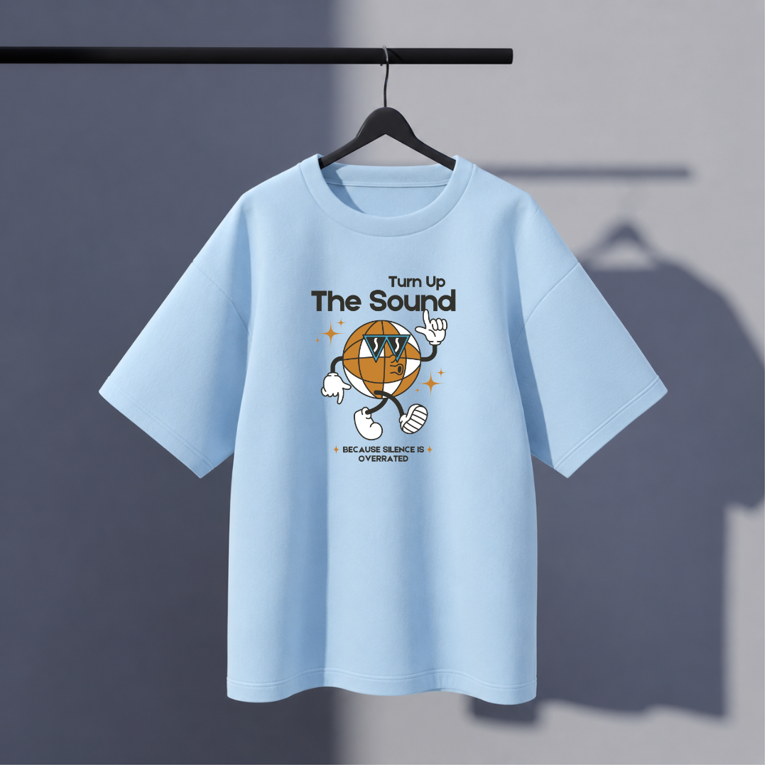 Unisex Sound Oversized Tee