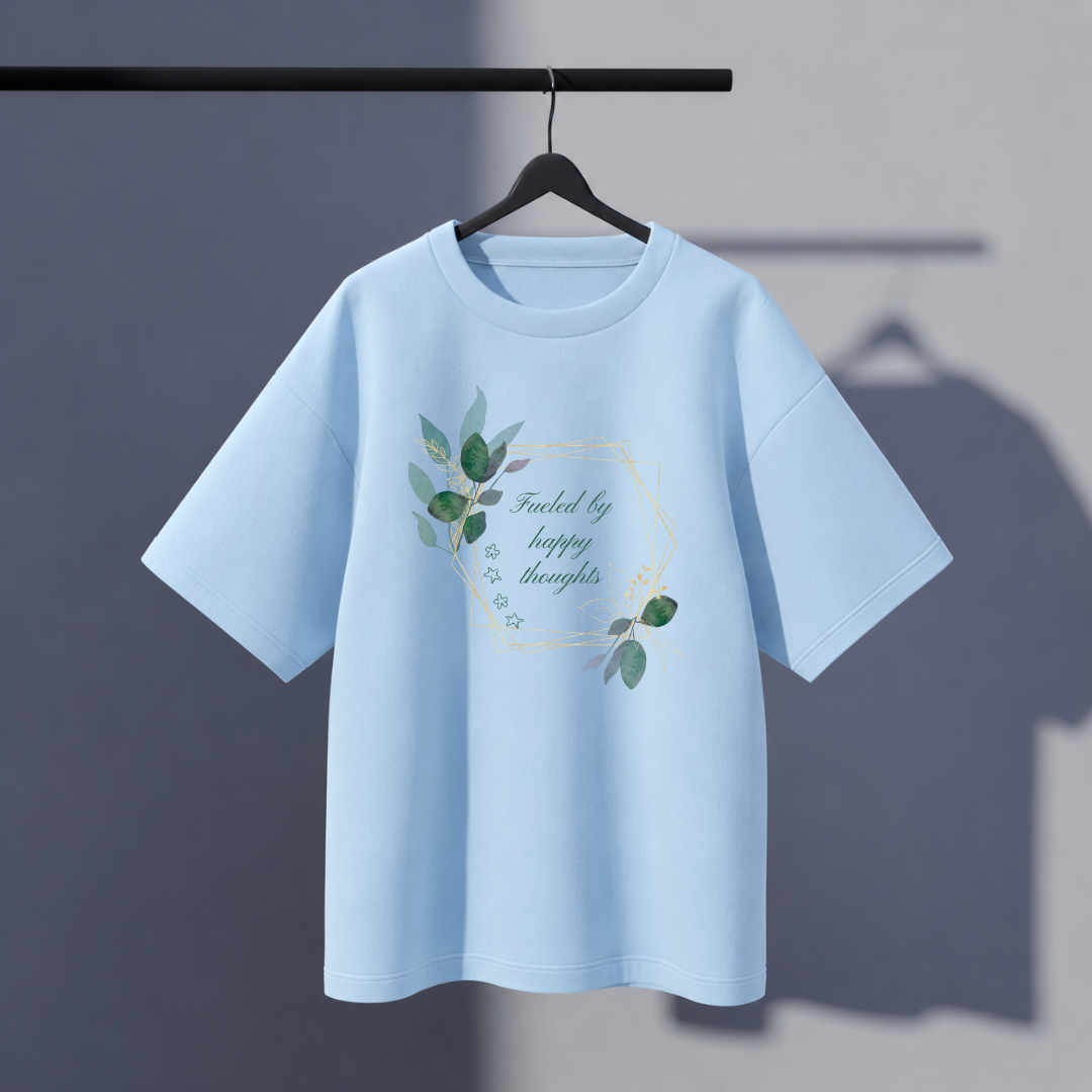 Happy thoughts Oversized Tee