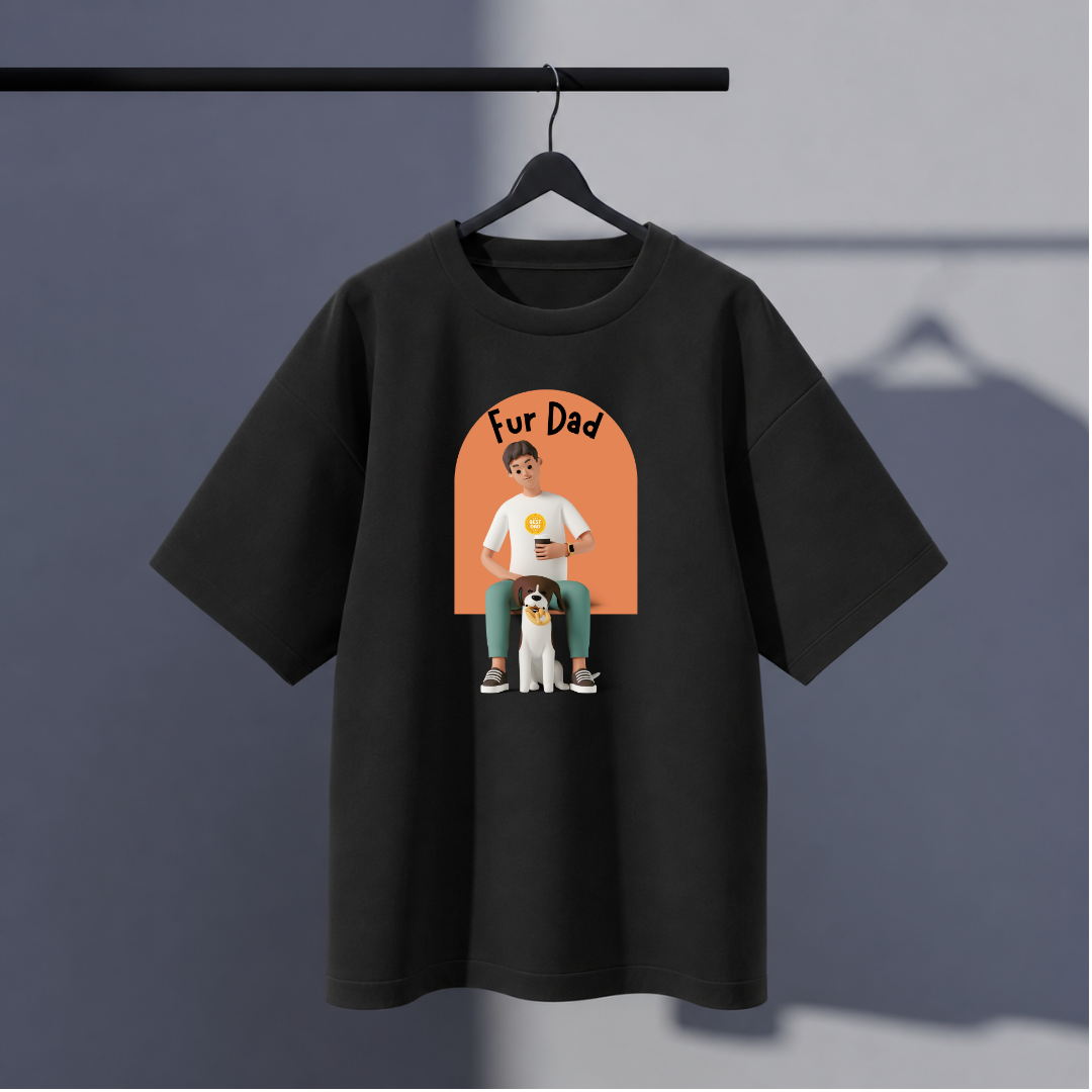 Dog Father Oversized Standard T-Shirt