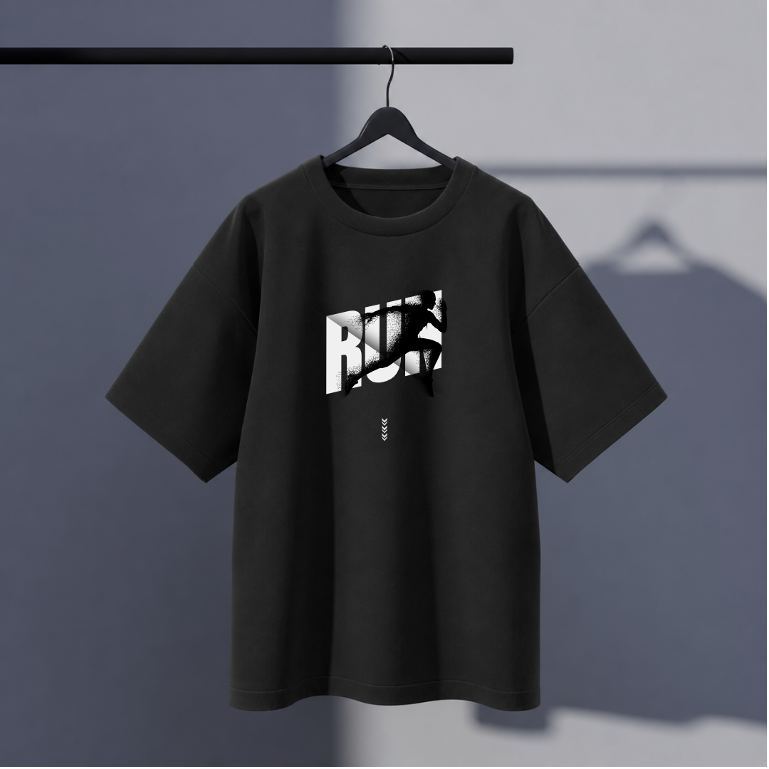 Unisex Run Oversized Tee