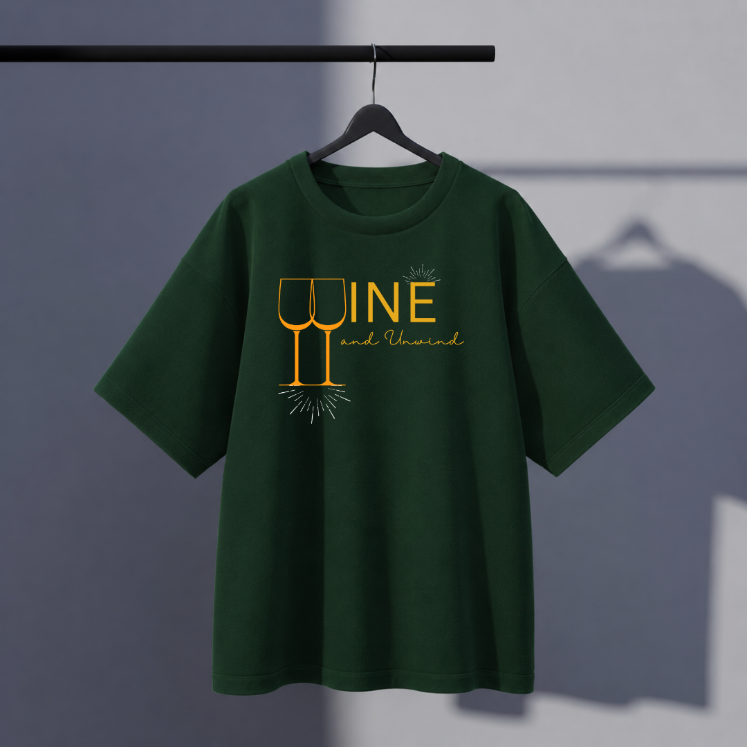 Wine Oversized Tee
