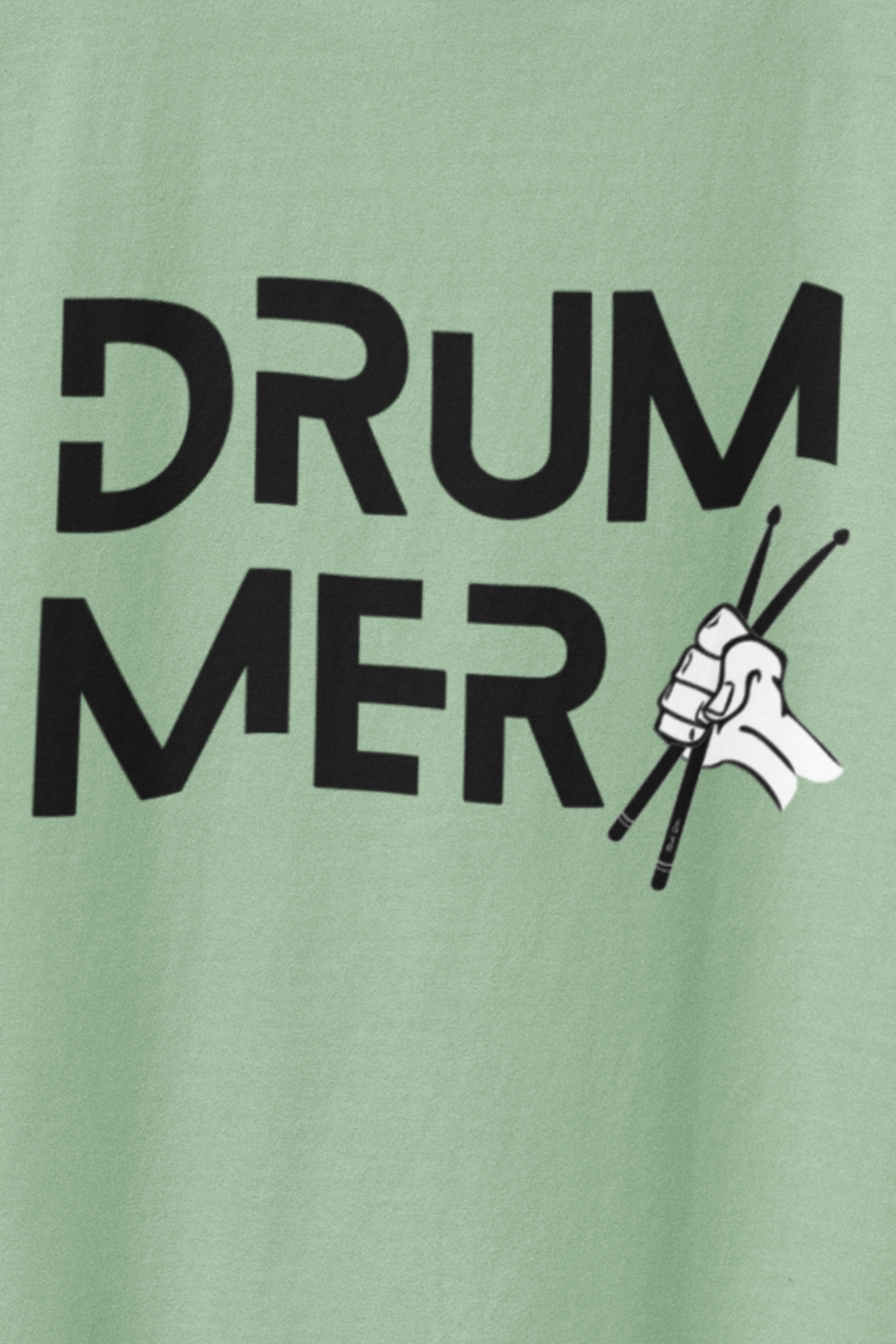 Instrument Drum Oversized Tee - Jade