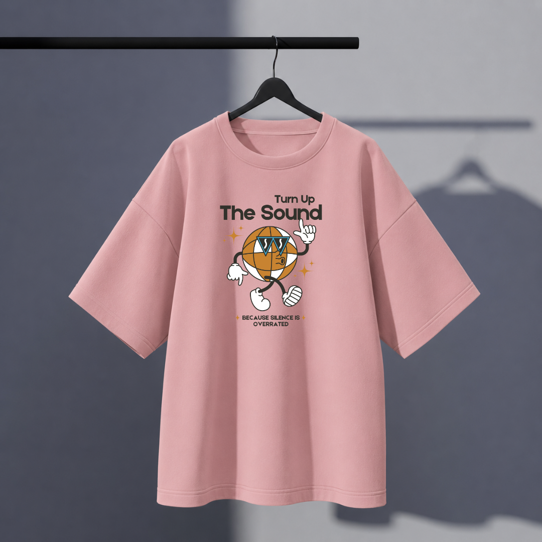 Unisex Sound Oversized Tee