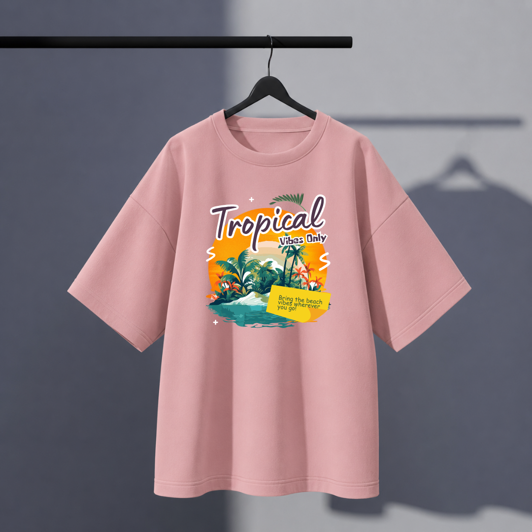 Tropical Oversized Tee