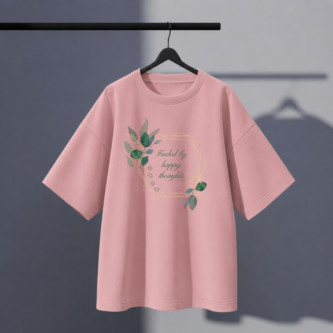 Happy thoughts Oversized Tee