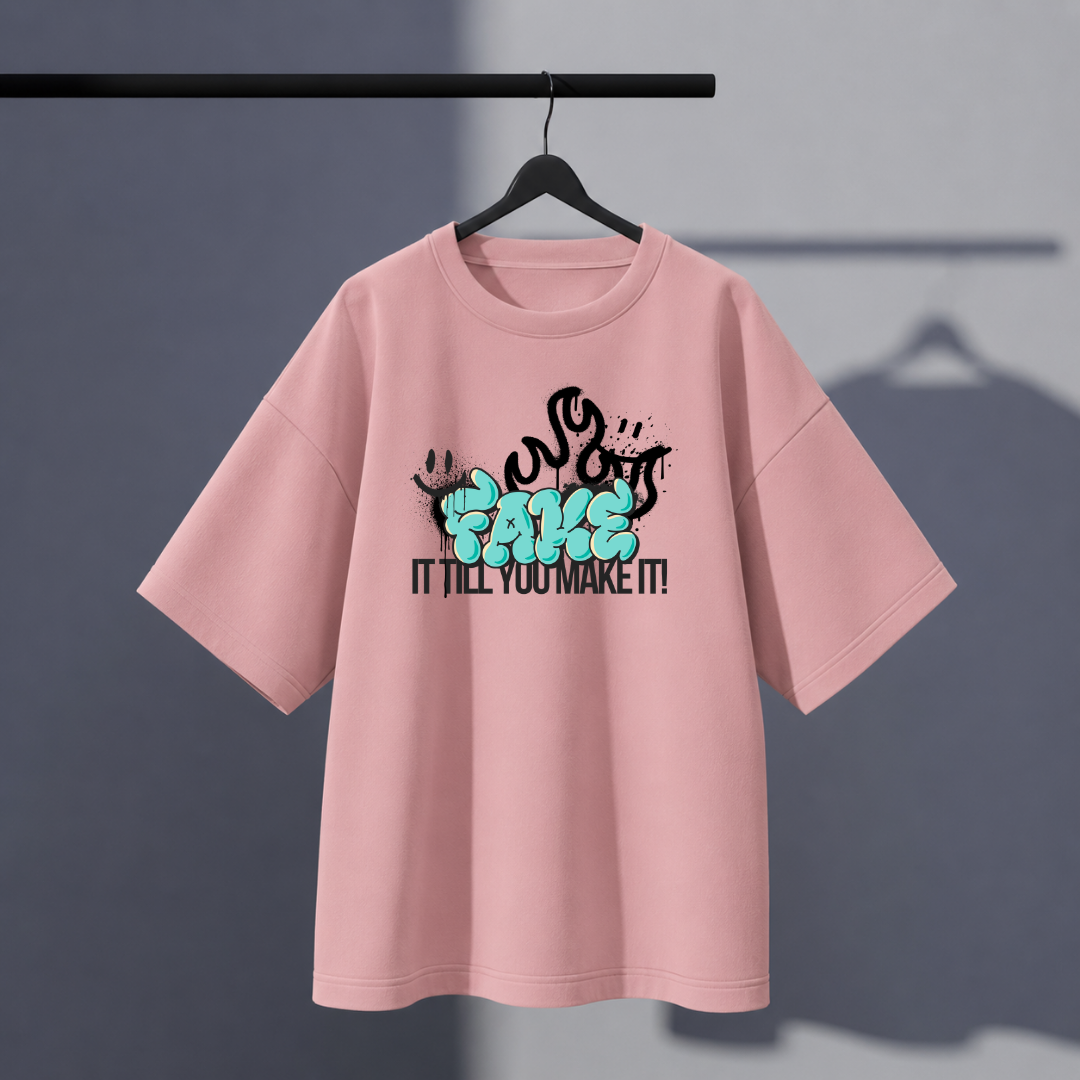 Unisex Fakemake Oversized Tee