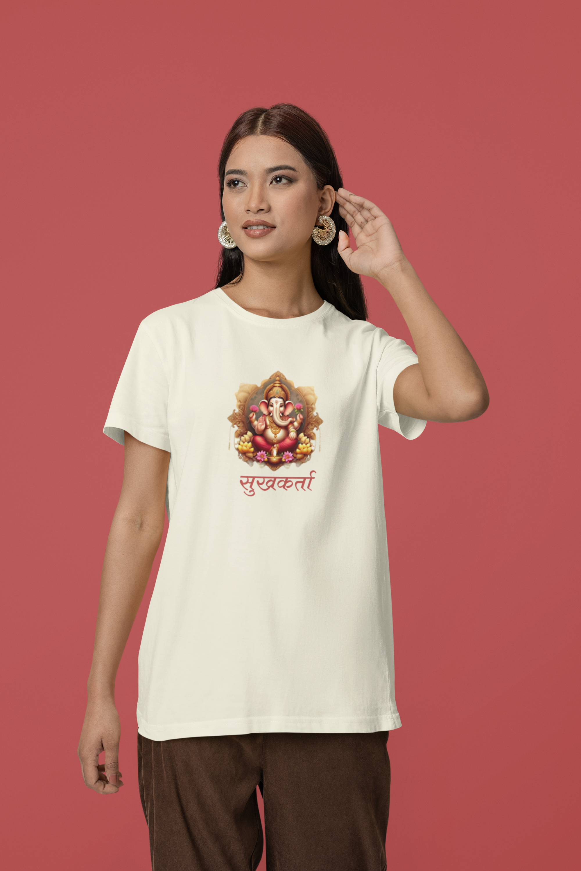 Sukhkarta T-Shirt - OffWhite