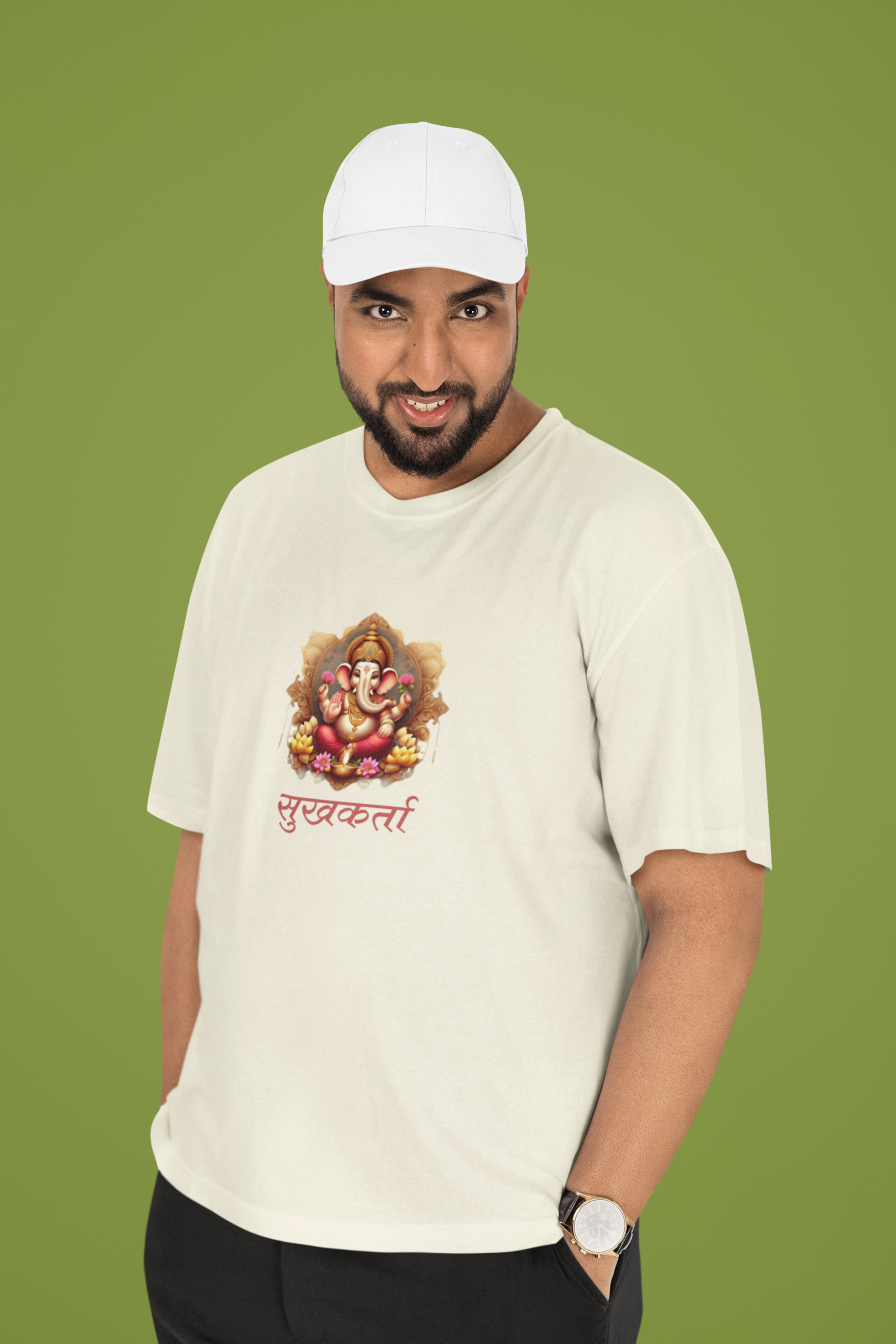 Sukhkarta T-Shirt - OffWhite
