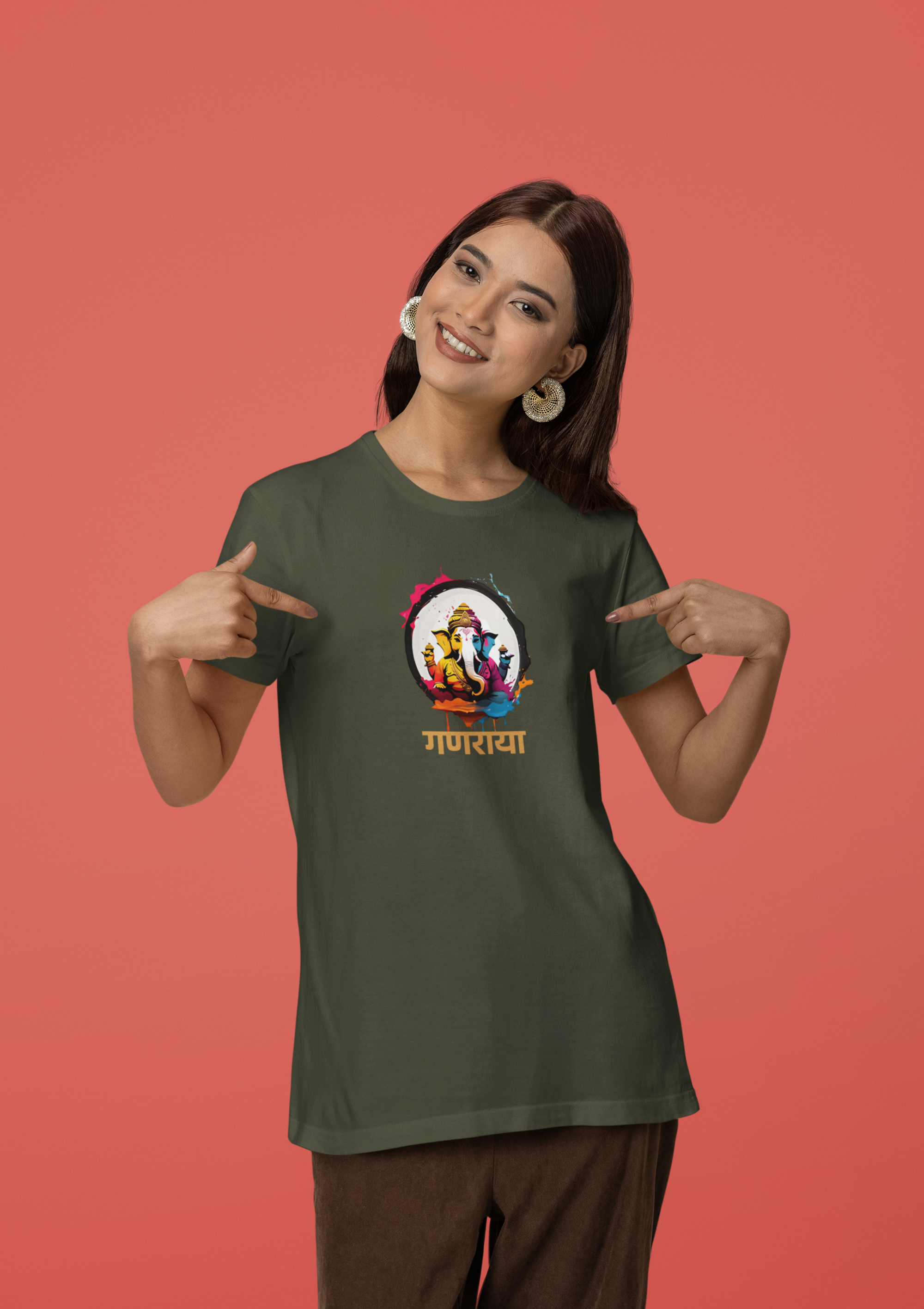Ganaraya T-Shirt - Olive Green