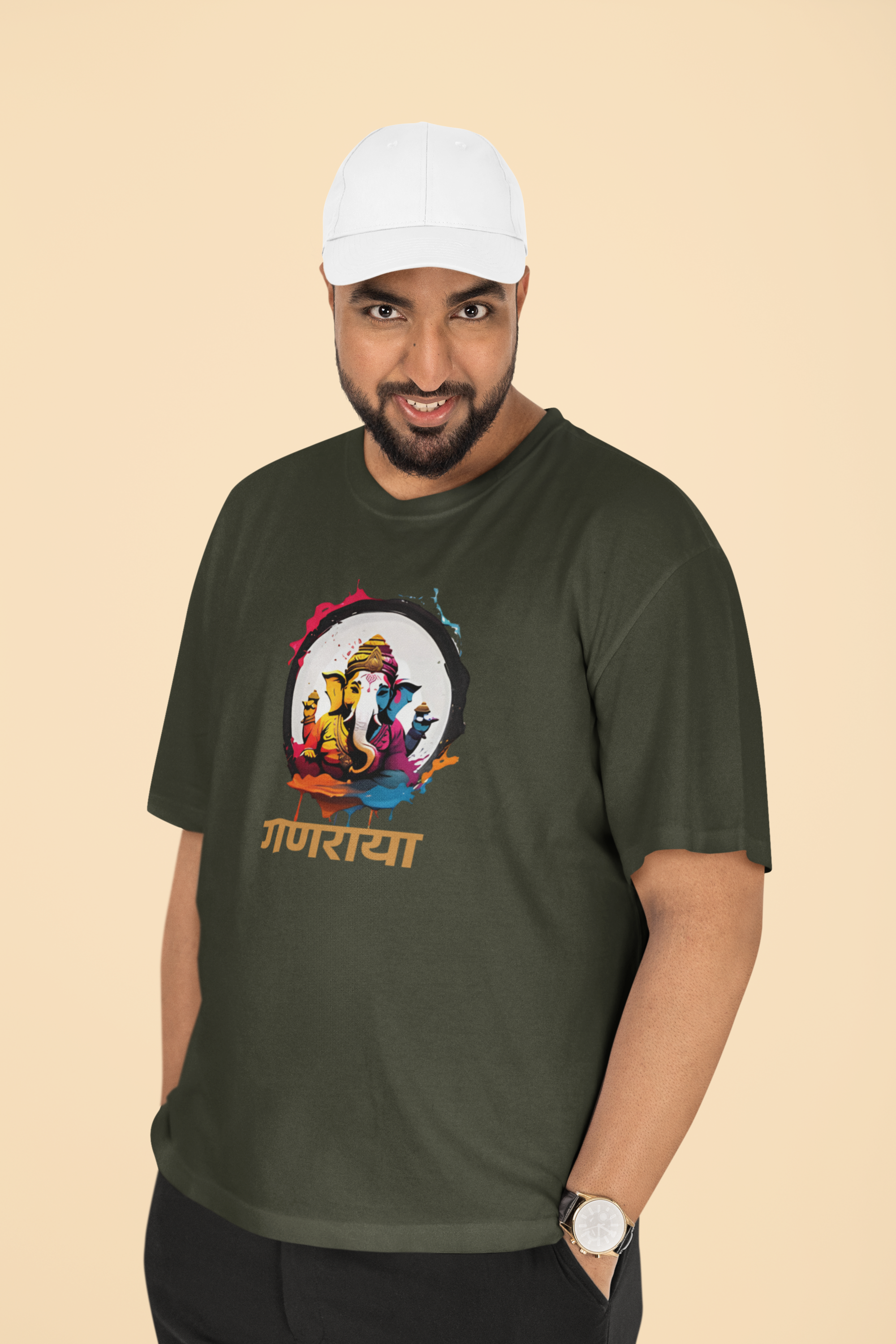 Ganaraya T-Shirt - Olive Green