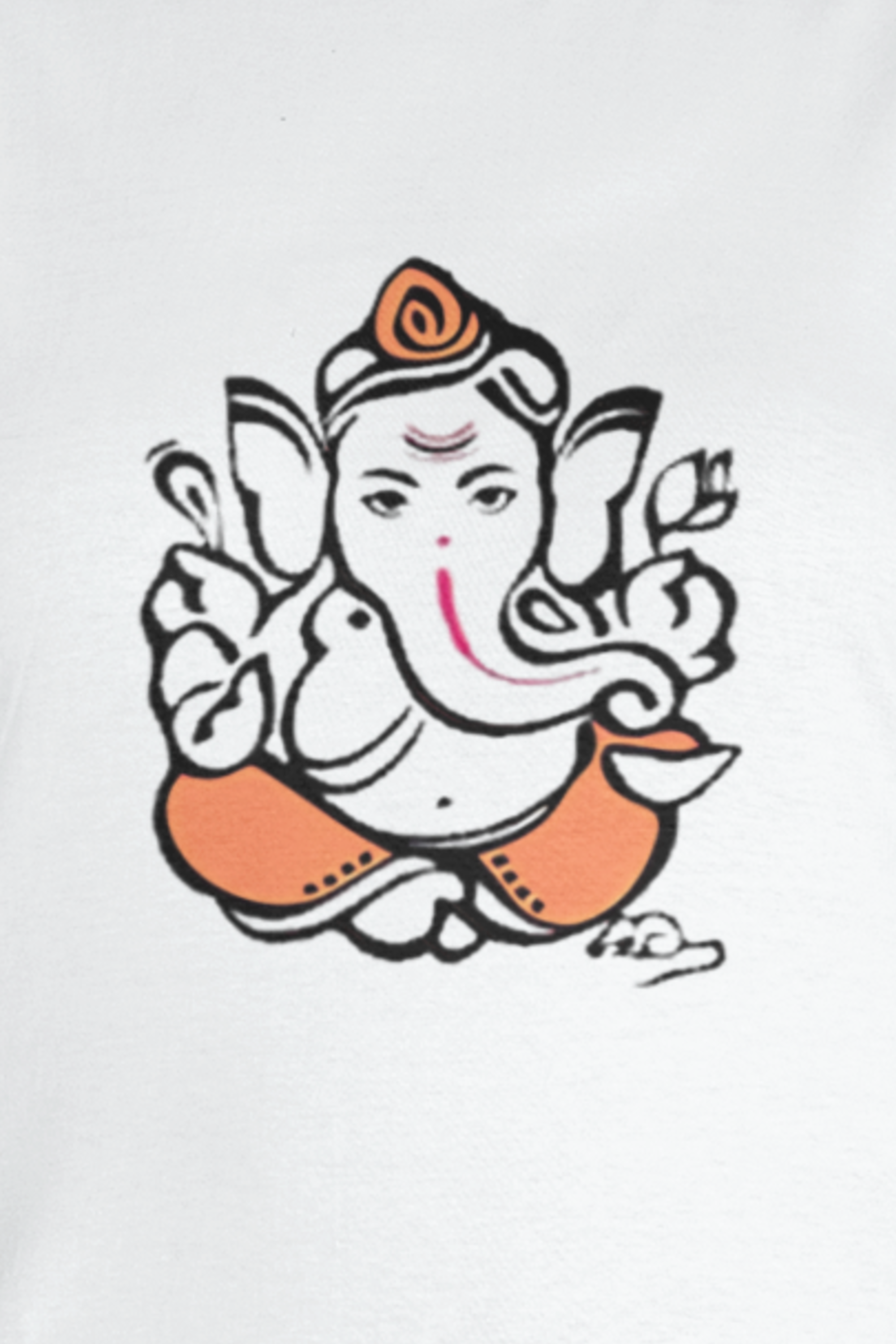 Mangalmurti Morya T-Shirt - White