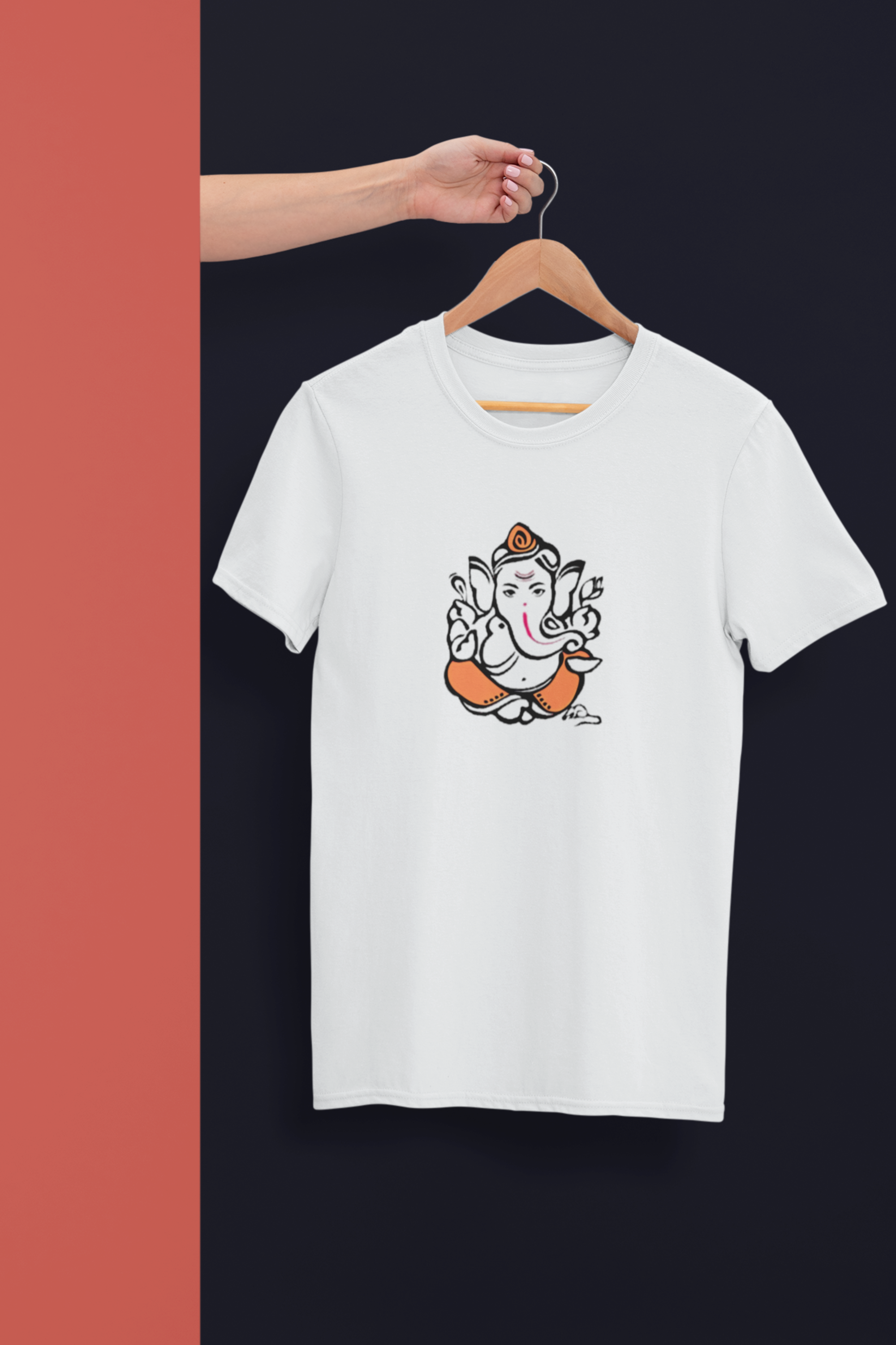 Mangalmurti Morya T-Shirt - White