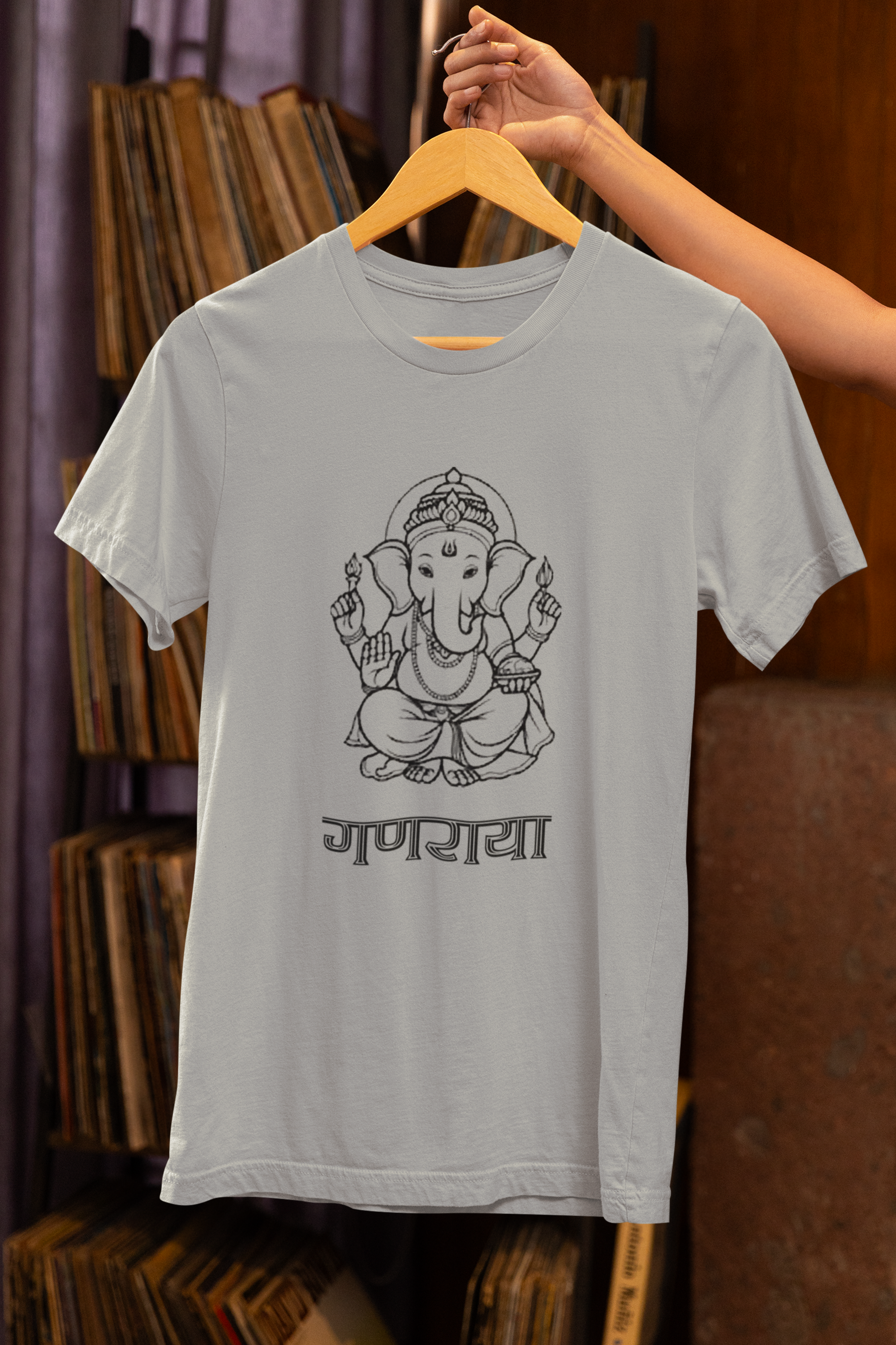 Ganaraya T-Shirt- Grey Melange