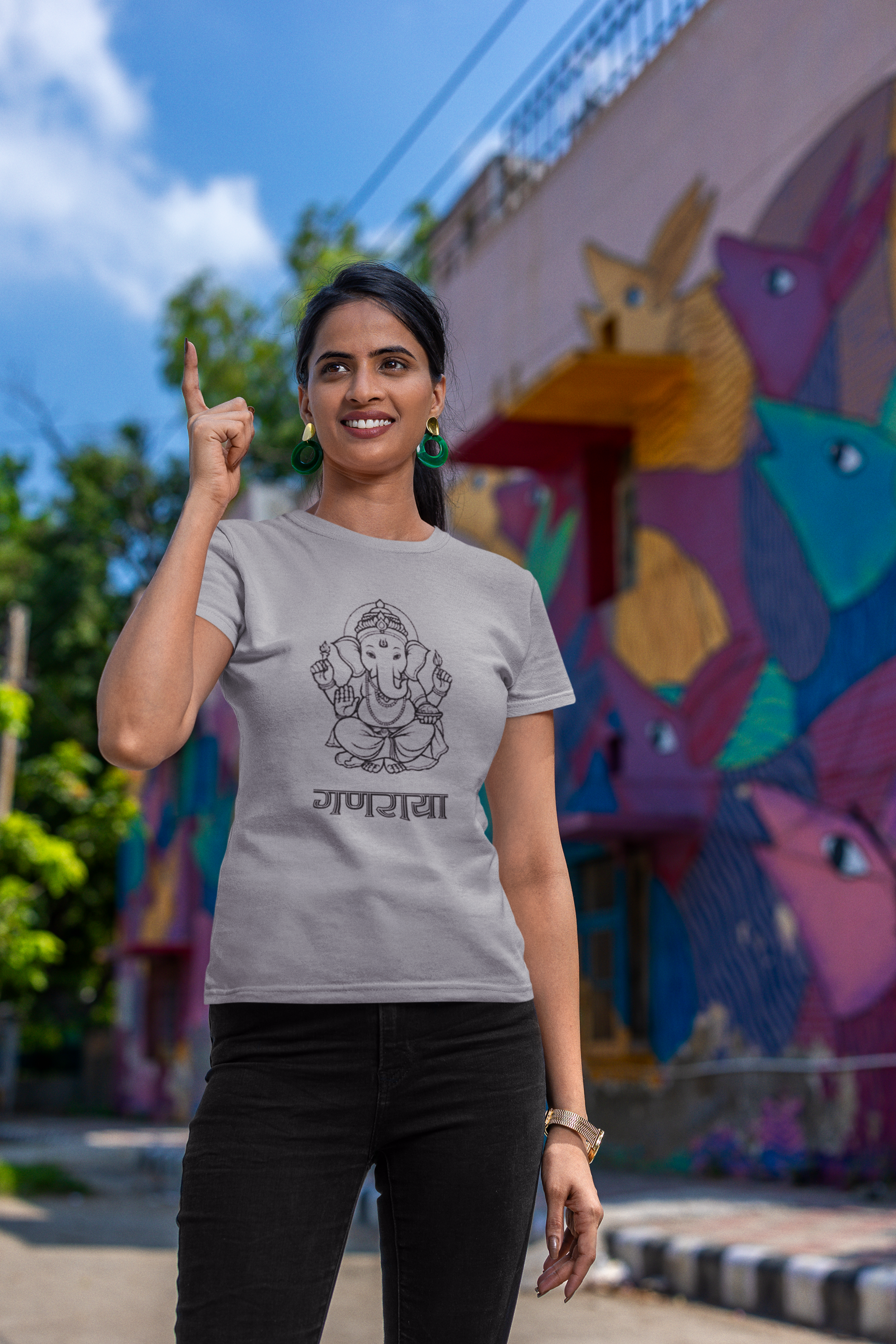 Ganaraya T-Shirt- Grey Melange