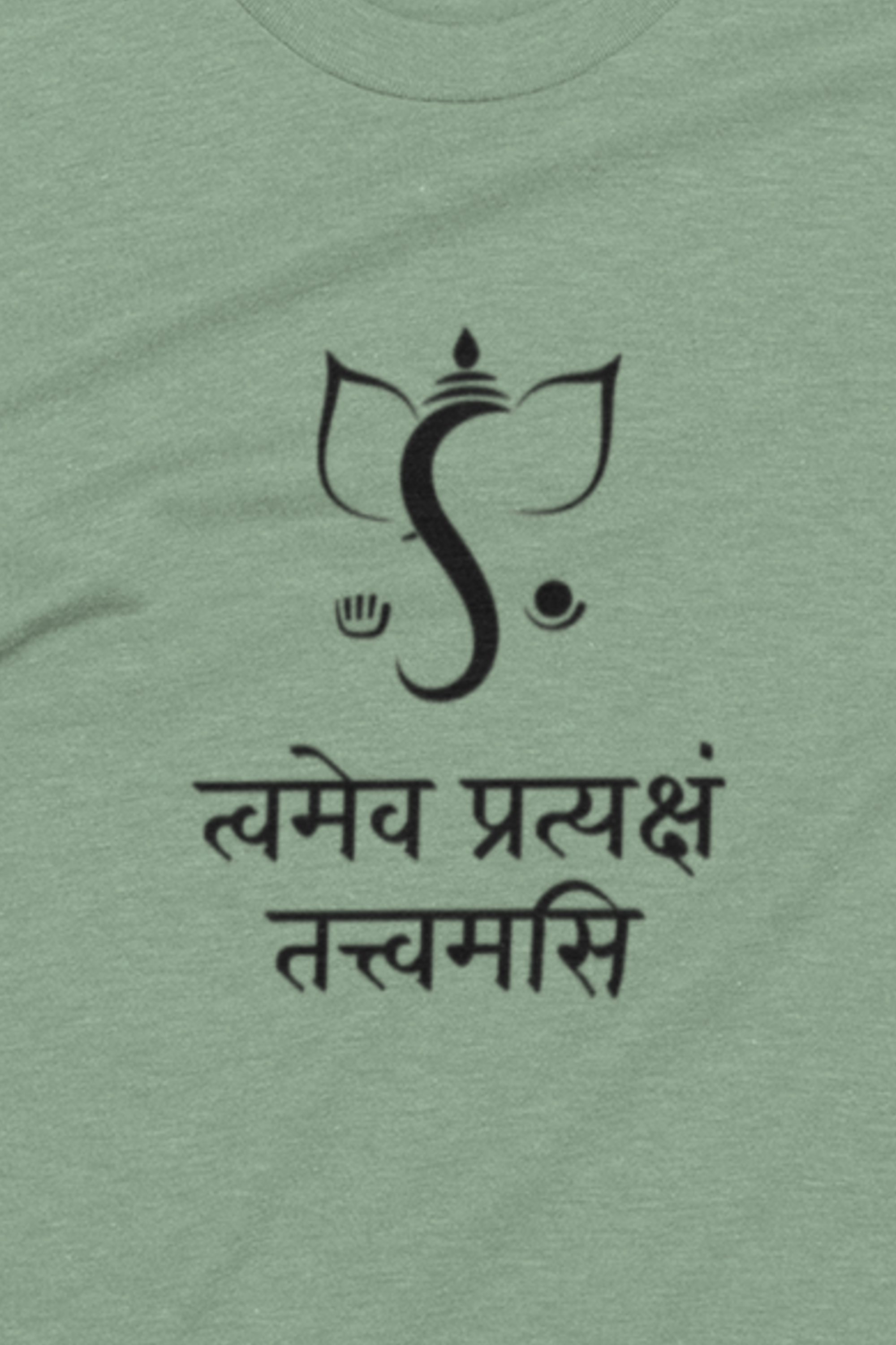 Ganesha Sanskrit T-Shirt-Jade