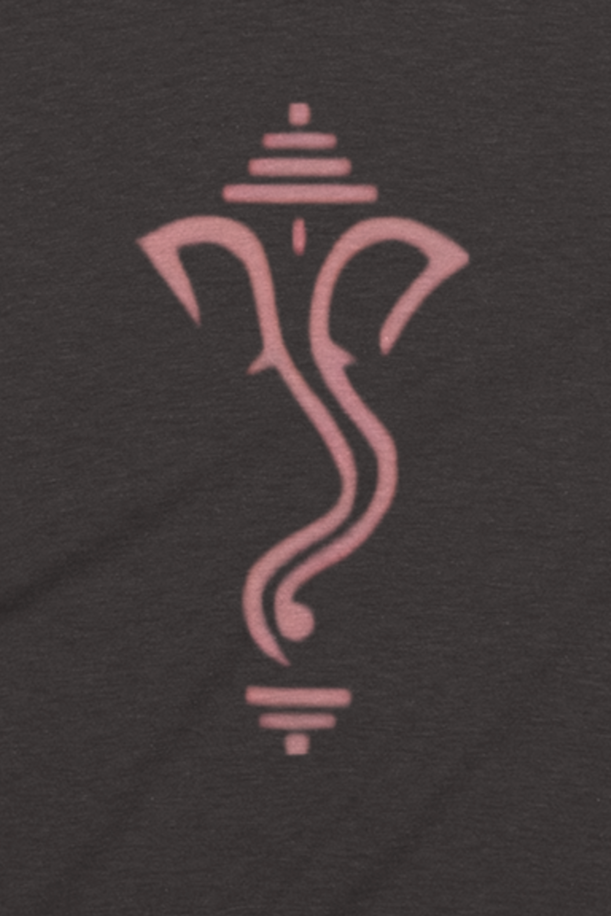 Ganesha Art T-shirt-CoffeeBrown