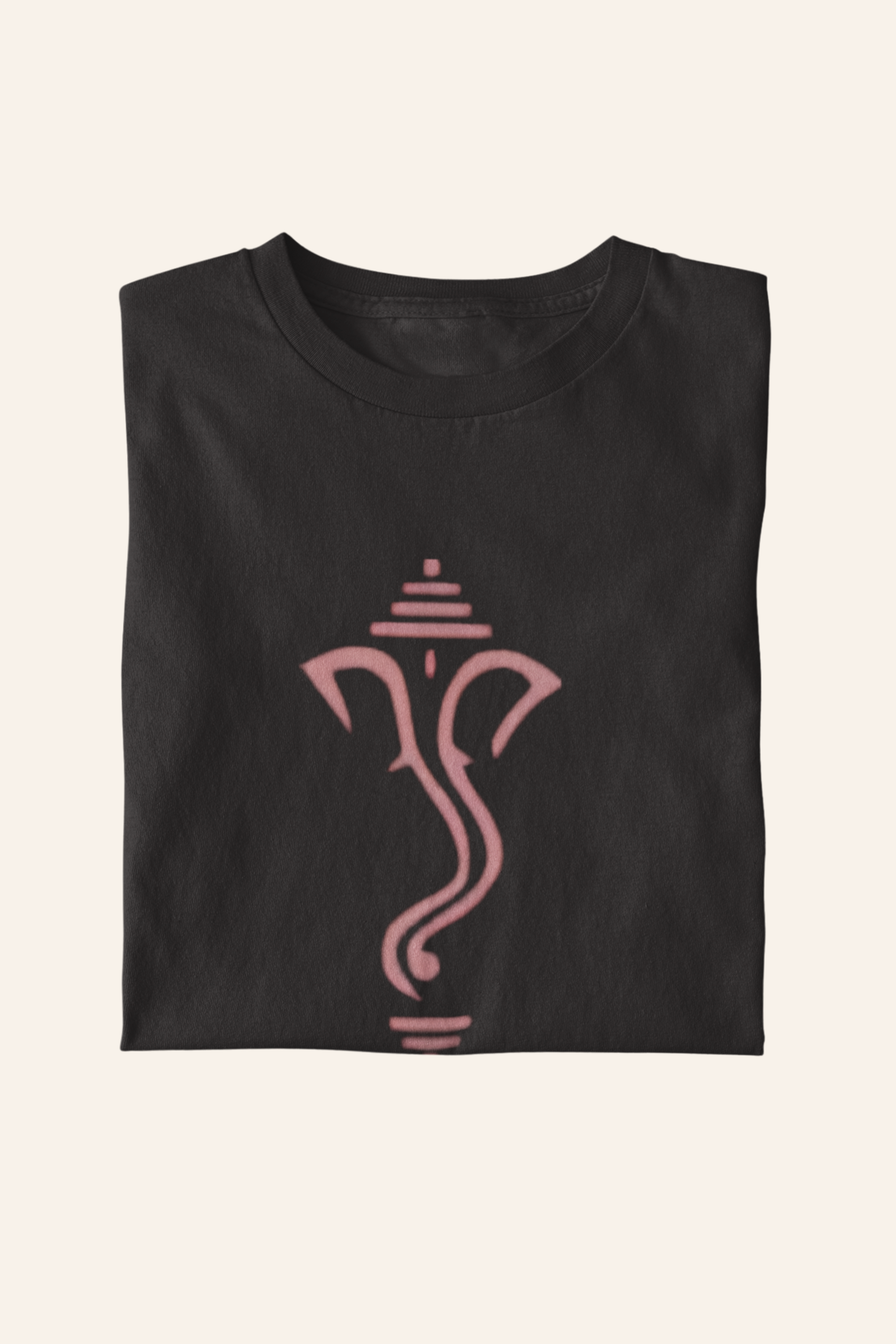 Ganesha Art T-shirt-CoffeeBrown