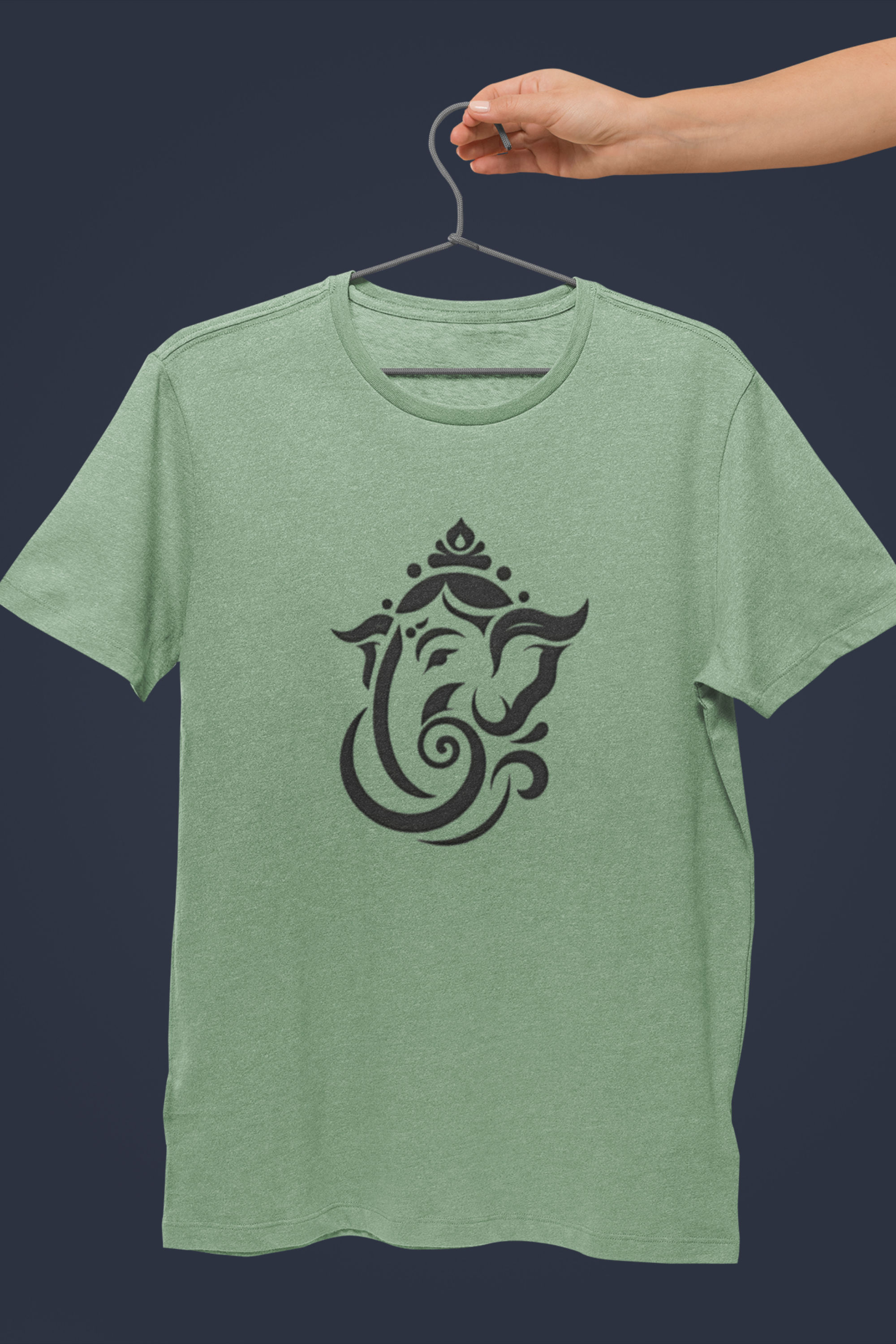 Ganesha Sanskrit T-Shirt - Jade