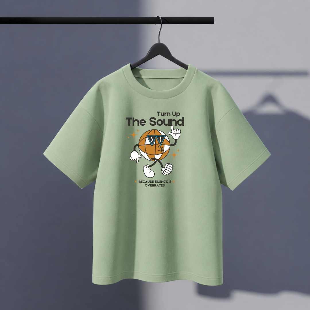 Unisex Sound Oversized Tee