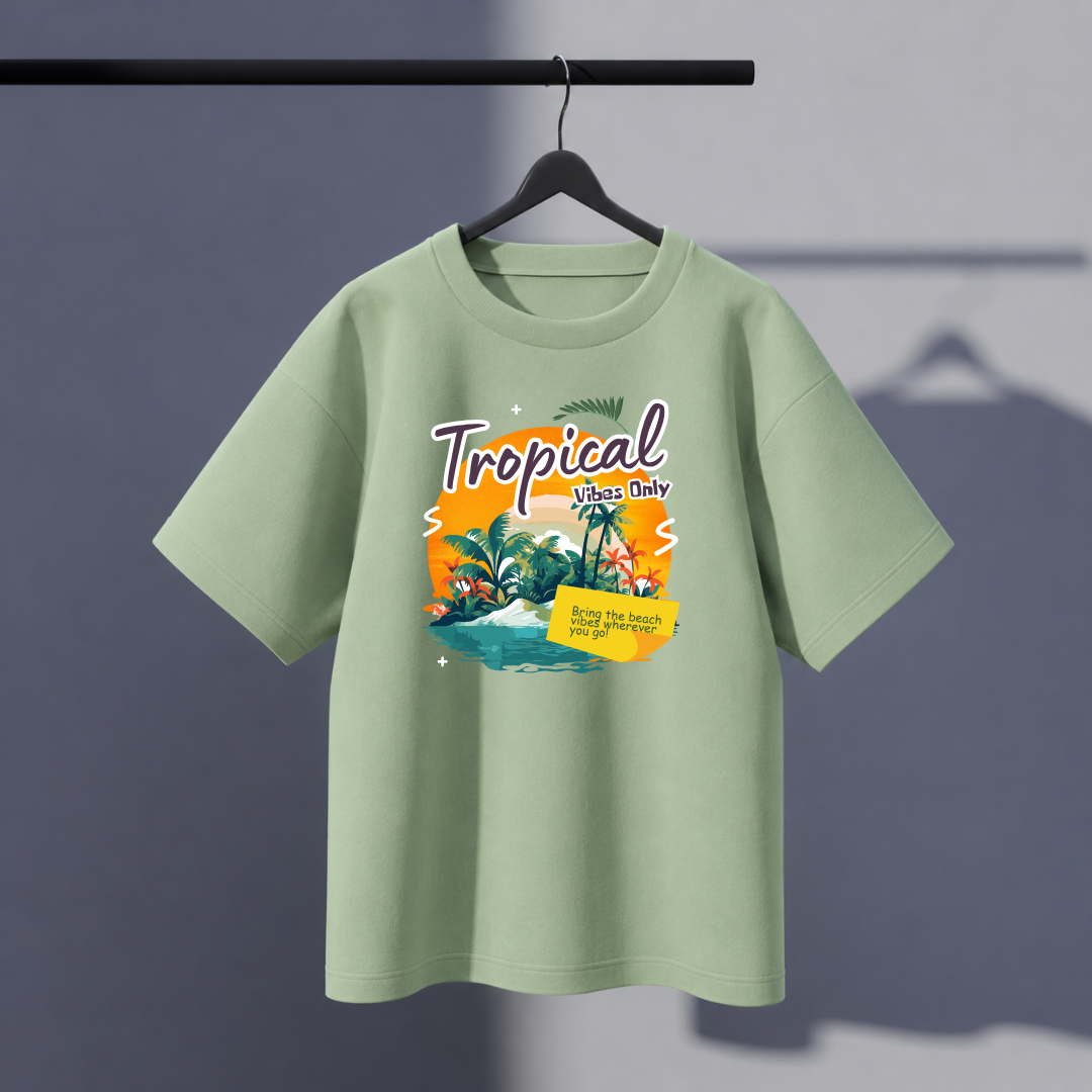 Tropical Oversized Tee