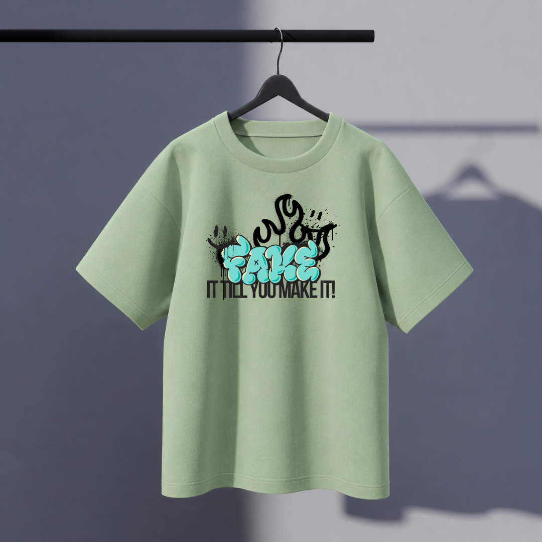 Unisex Fakemake Oversized Tee