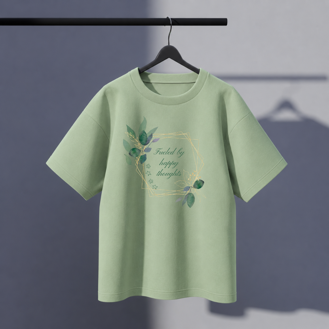 Happy thoughts Oversized Tee