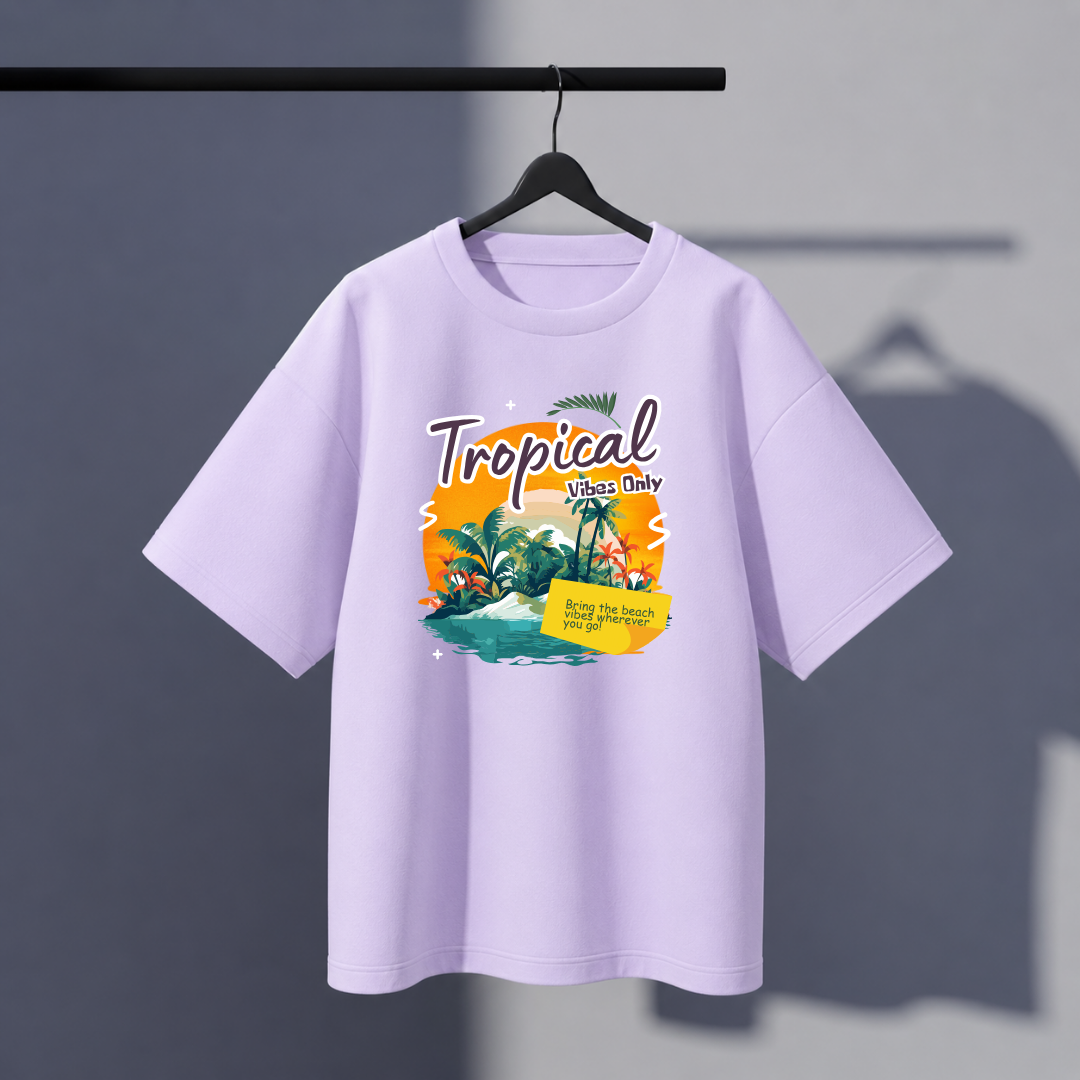 Tropical Oversized Tee