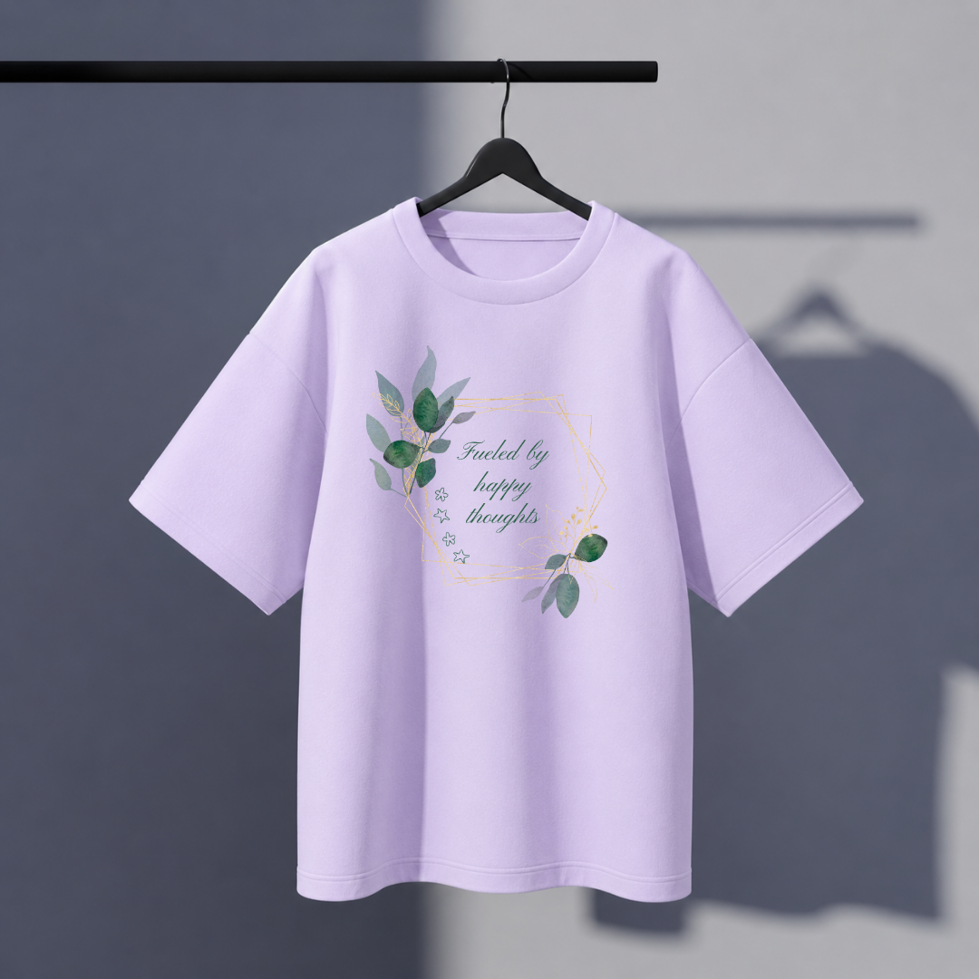Happy thoughts Oversized Tee