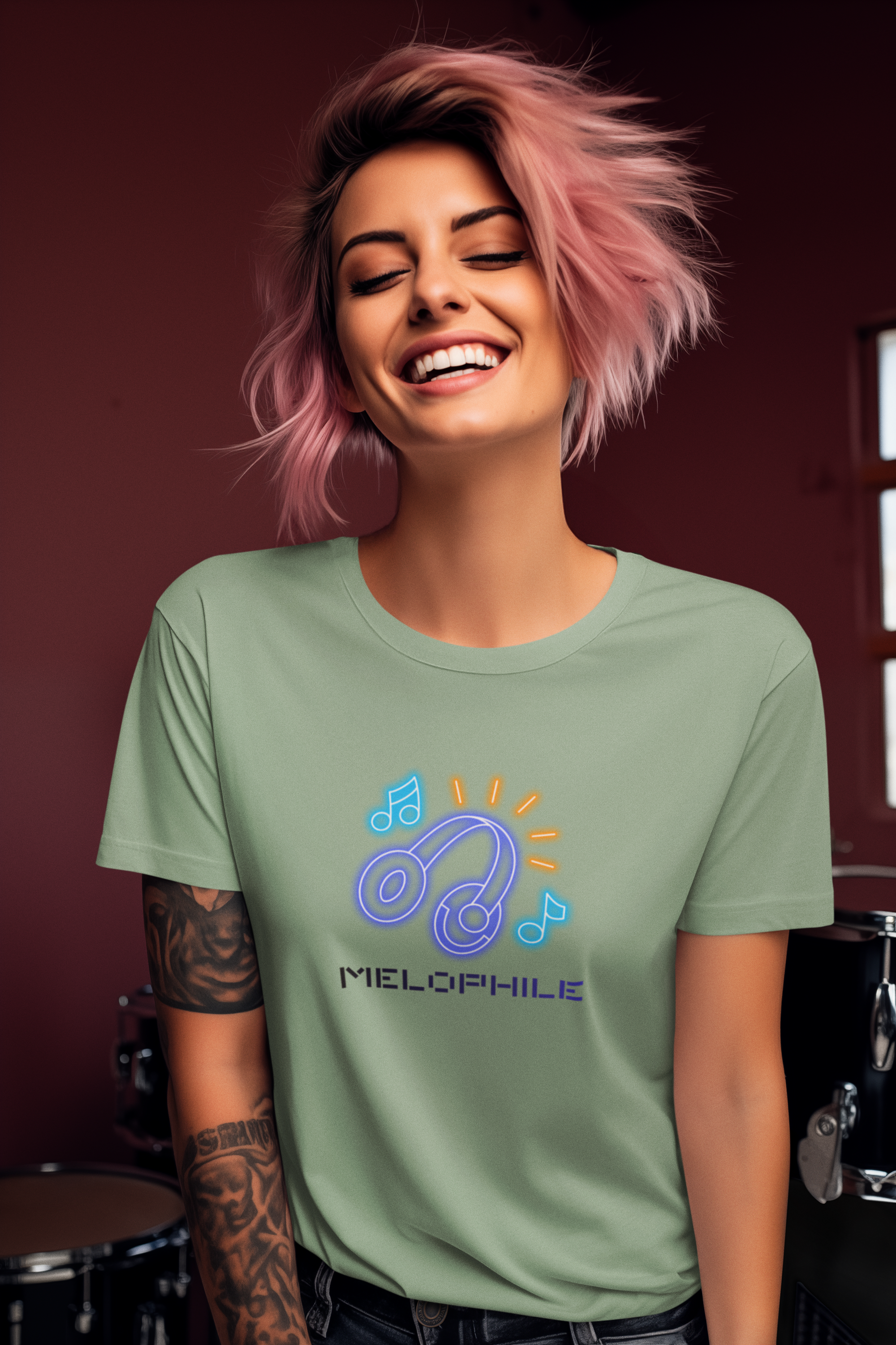 Melophile Oversized Tee- Jade