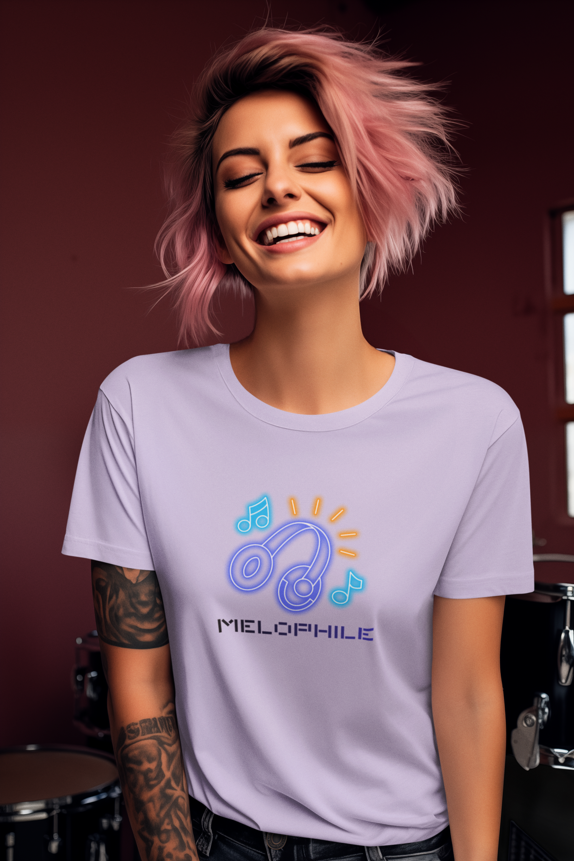 Melophile Oversized Tee - Lavender