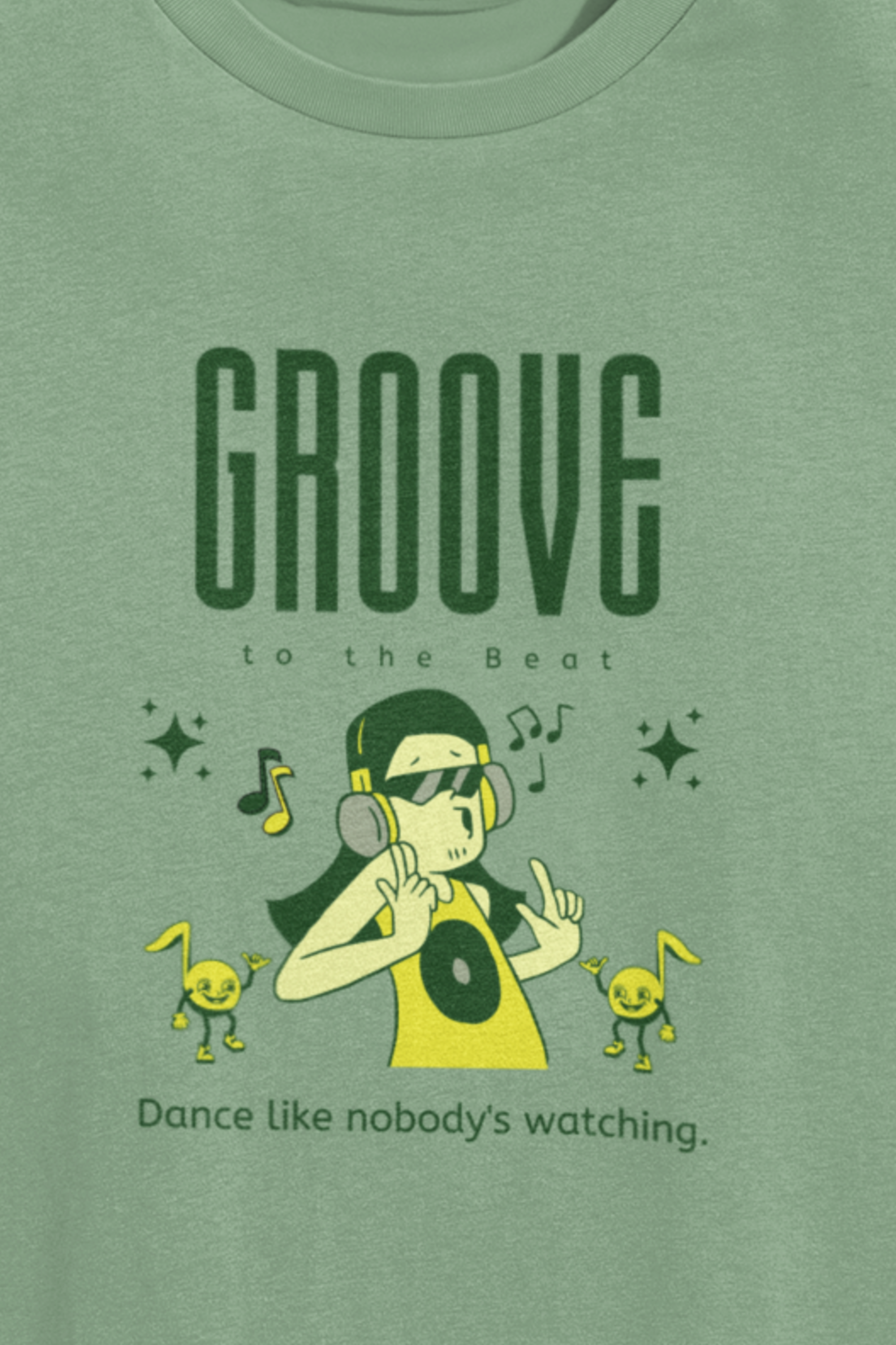 Groove Oversized Tee - Jade