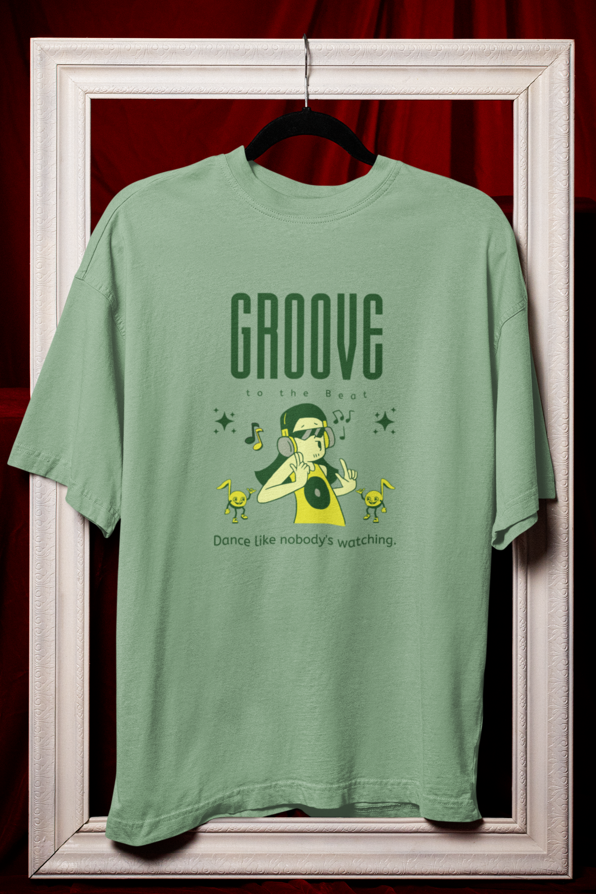 Groove Oversized Tee - Jade