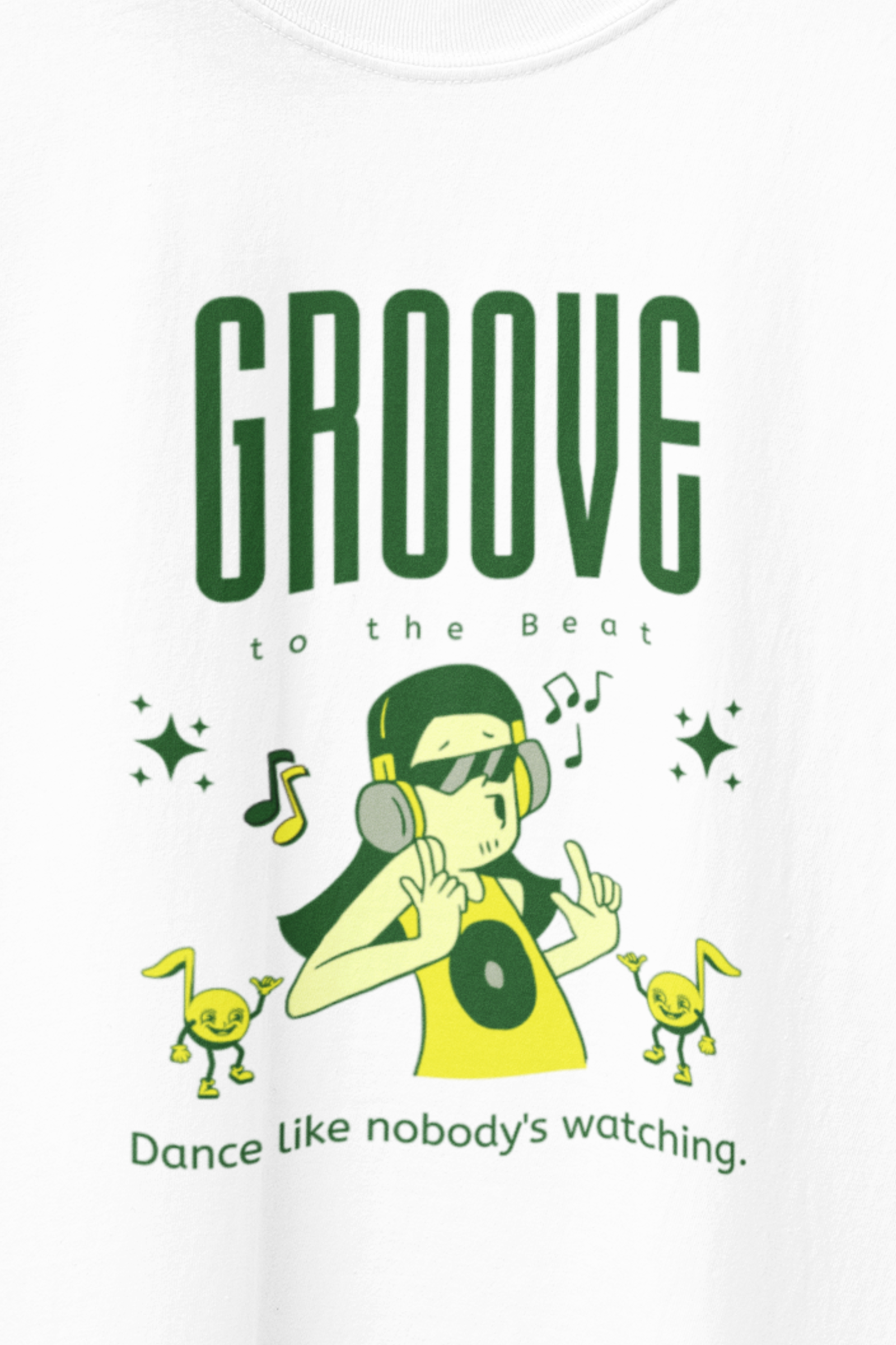 Groove Oversized Tee - White