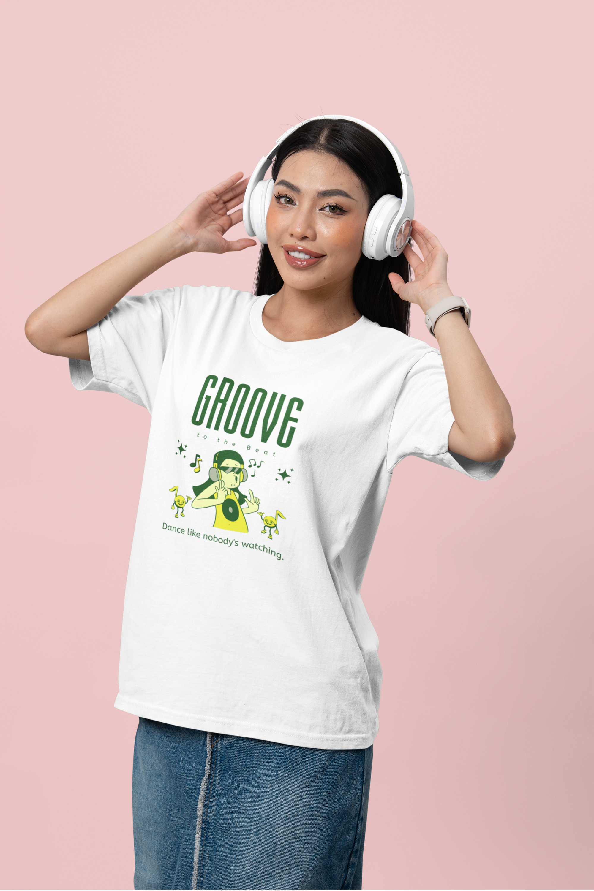 Groove Oversized Tee - White