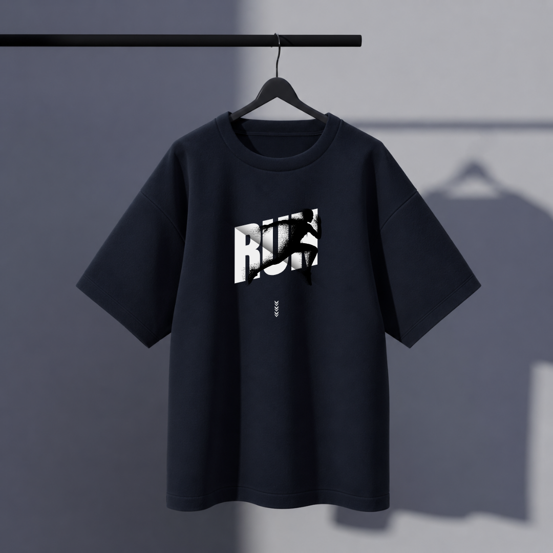 Unisex Run Oversized Tee