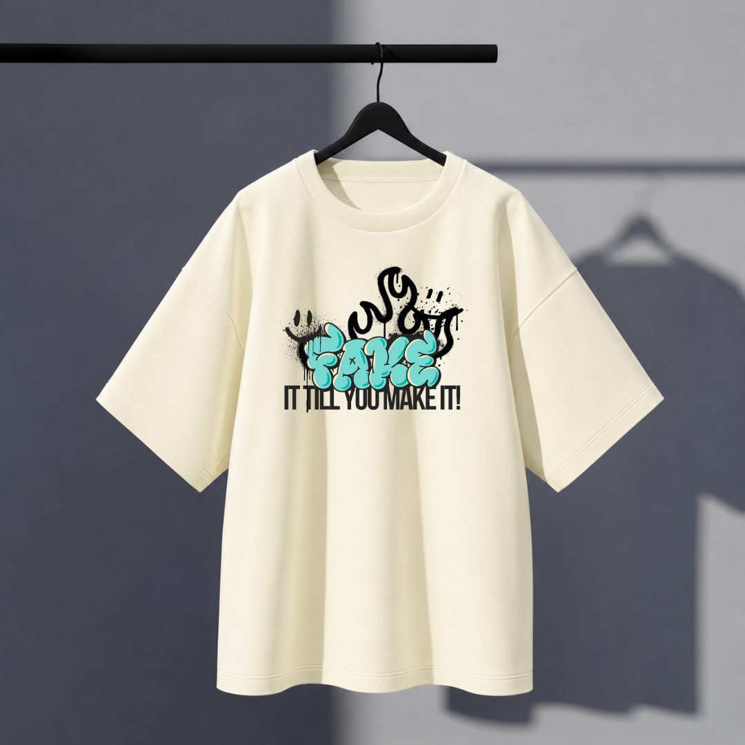 Unisex Fakemake Oversized Tee
