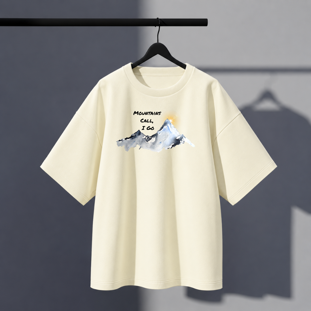 Unisex Mountain Oversized Tee
