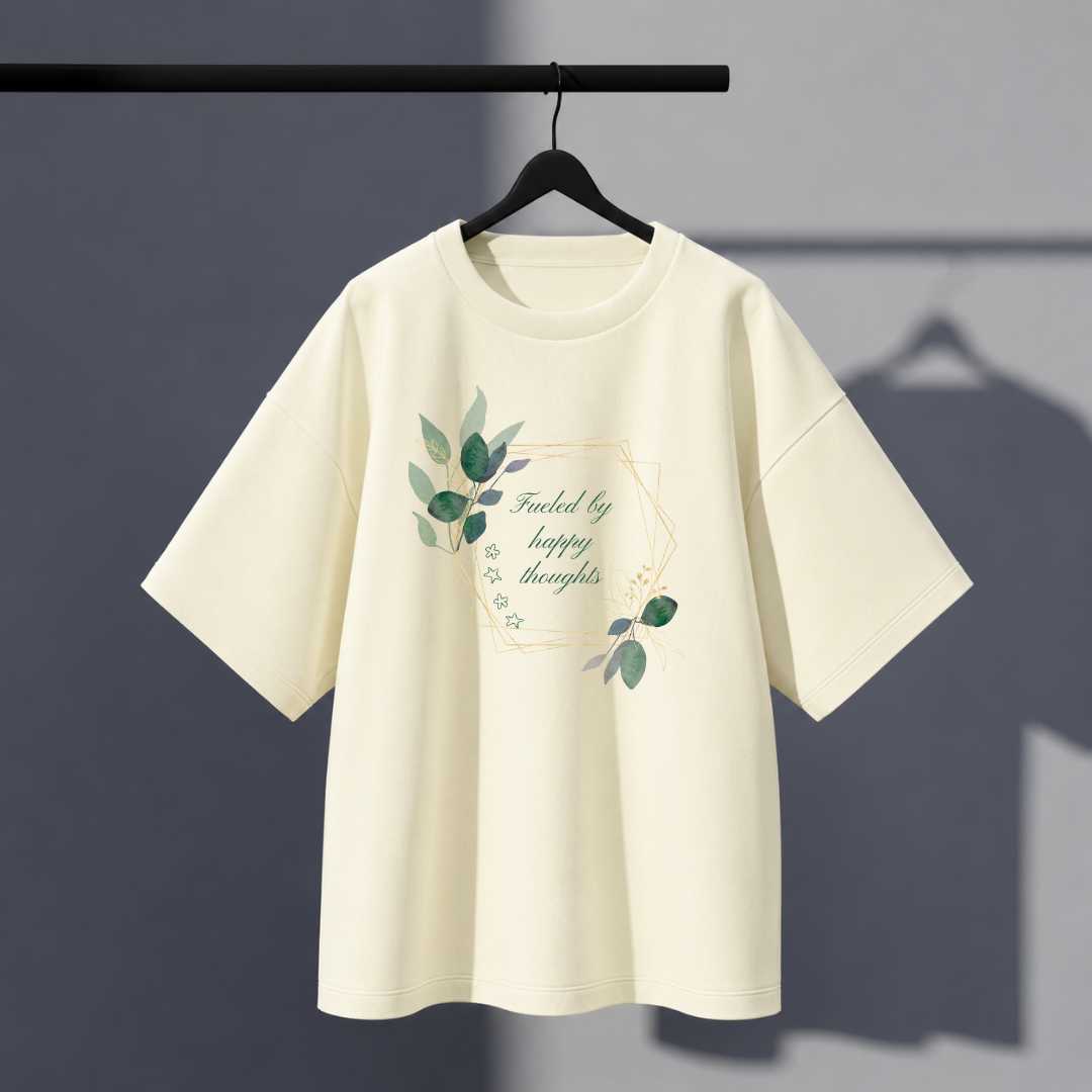 Happy thoughts Oversized Tee