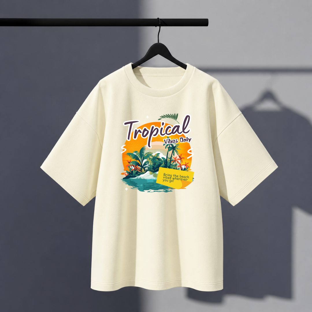 Tropical Oversized Tee