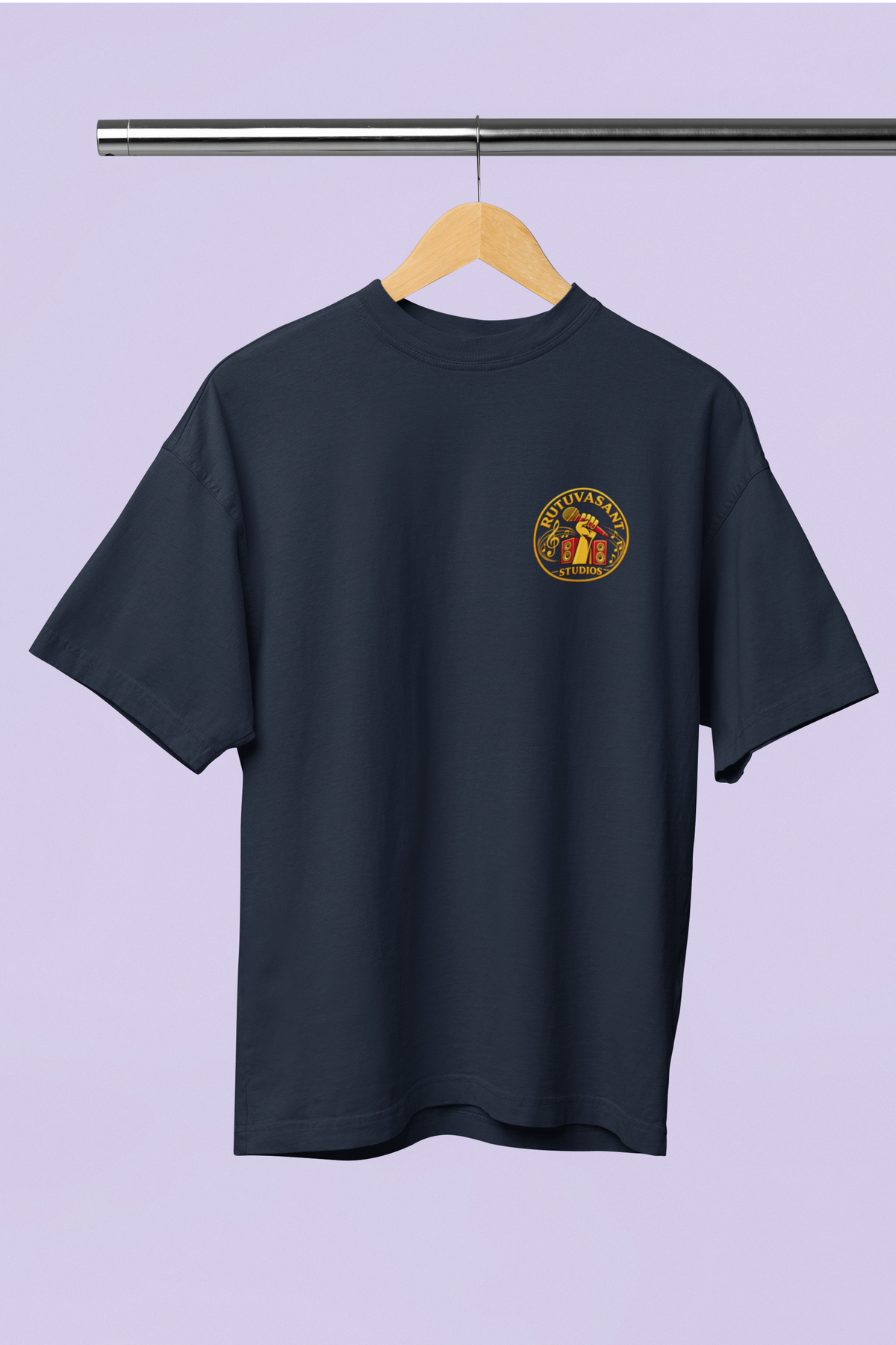 Oversized T-shirt 4 - Rutuvasant - Navy Blue