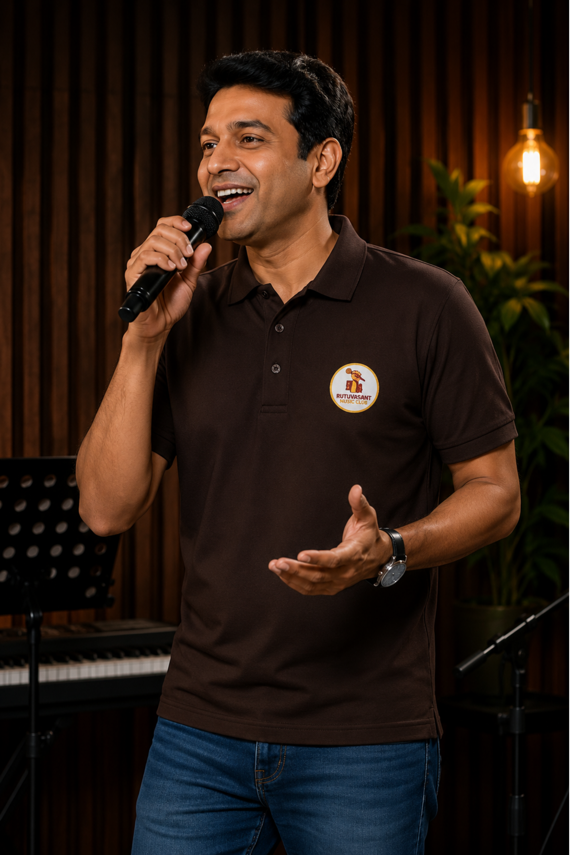 Men's Polo - Rutuvasant - Coffee Brown