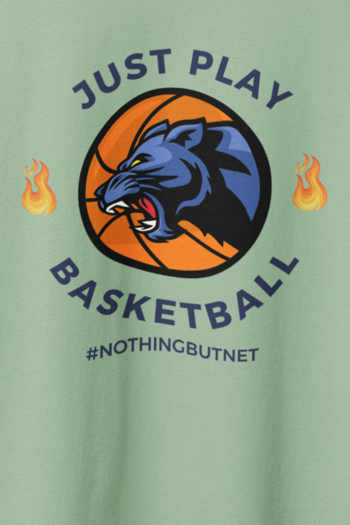 Basketball Oversized Tee - Jade